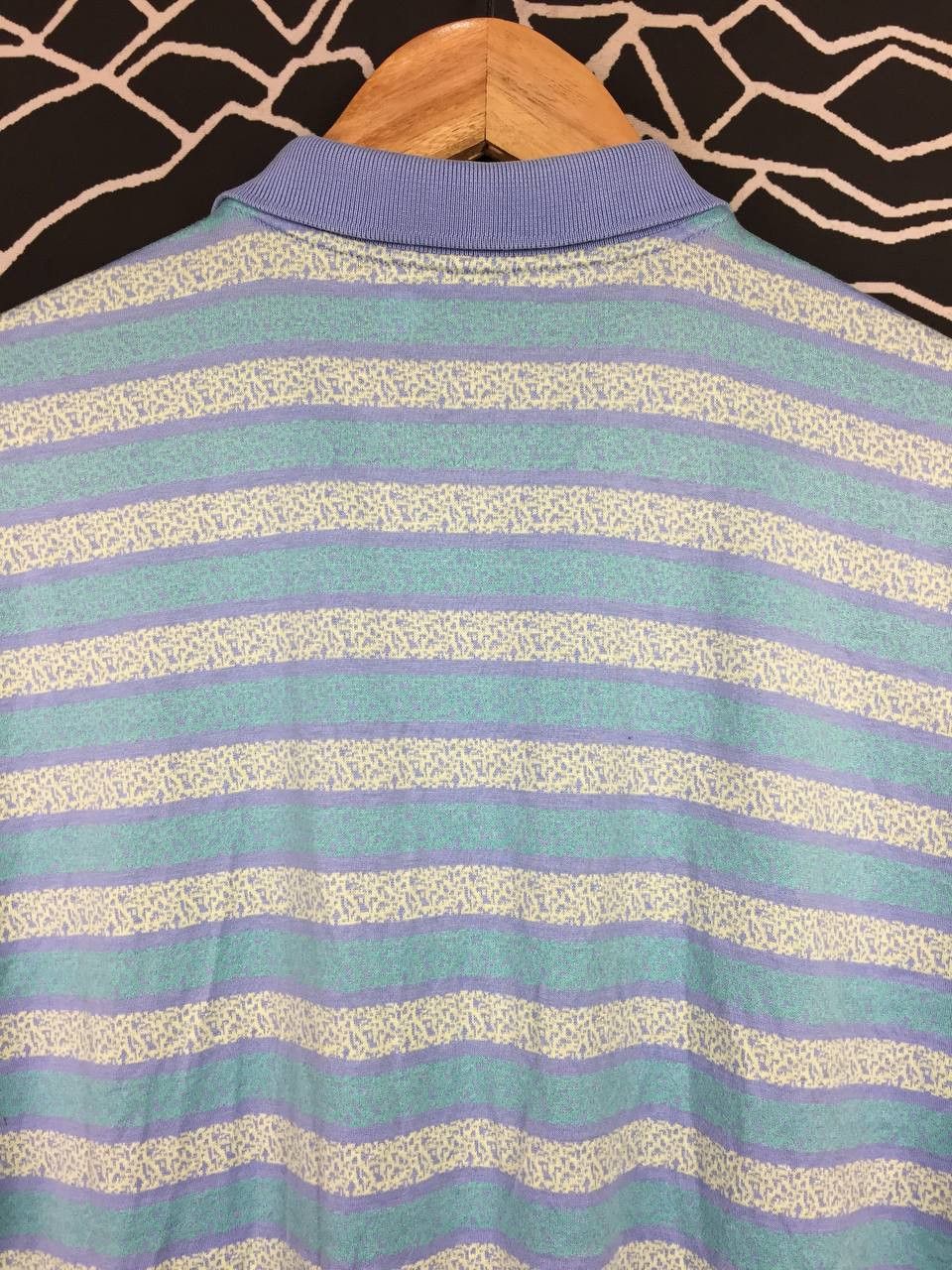 Vintage Vtg 90s Maris Made In Italy Mako Cotton Striped Polo Shirt Size US L / EU 52-54 / 3 - 8 Thumbnail