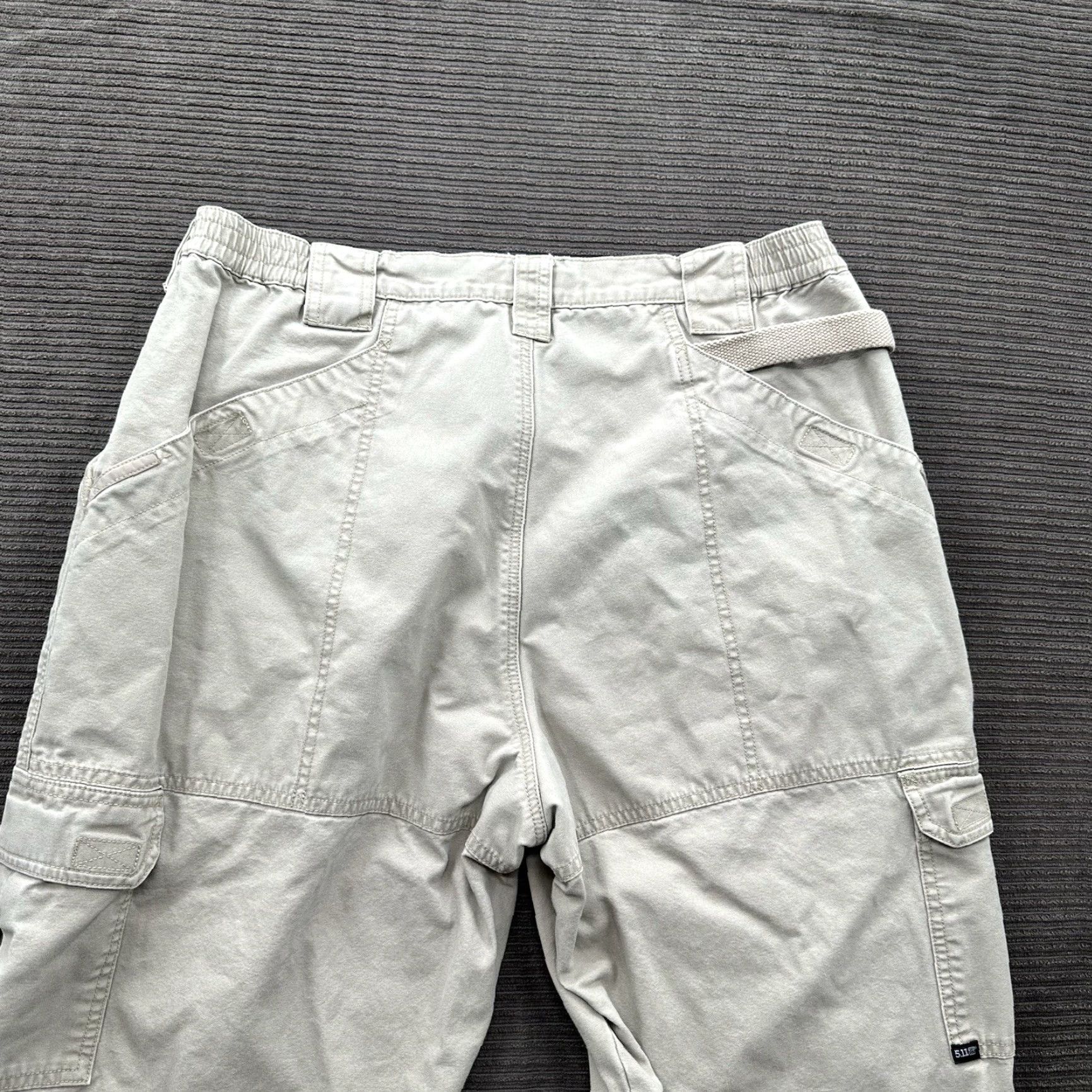 Vintage 5.11 Tactical Pants Men 38/34 Tan Cotton Polyester Cargo Straight Regular Inseam 31 35 Waist USA Outdoors Workwear Size US 38 / EU 54 - 7 Thumbnail