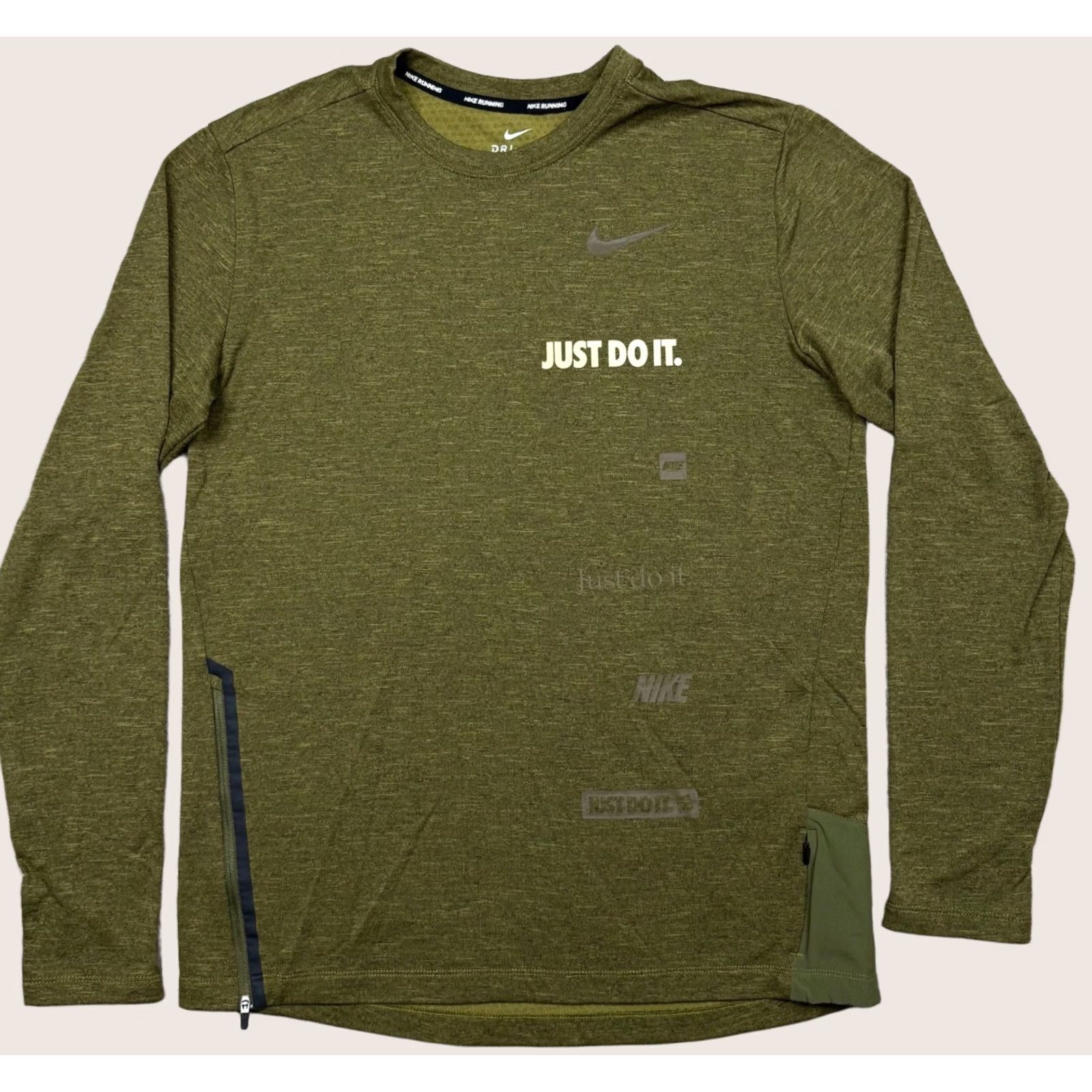 Nike Nike T Shirt Men's M Green Long Sleeve Lightweight Performance Breathable Size US M / EU 48-50 / 2 - 1 Thumbnail
