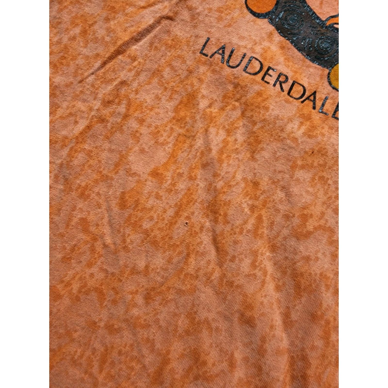 Vintage VINTAGE Bayside Lauderdale By The Sea T Shirt Mens Large Orange 90s Florida Distressed Sun Logo Size US L / EU 52-54 / 3 - 3 Thumbnail