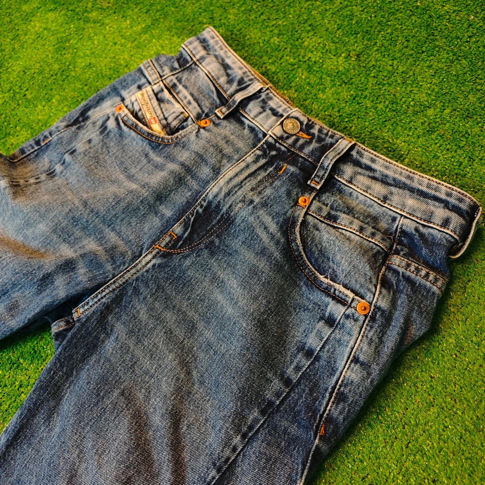 Diesel Diesel Jeans Womens 25 Blue straight zip fly high rise Size 25" / US 0 / IT 36 - 4 Thumbnail
