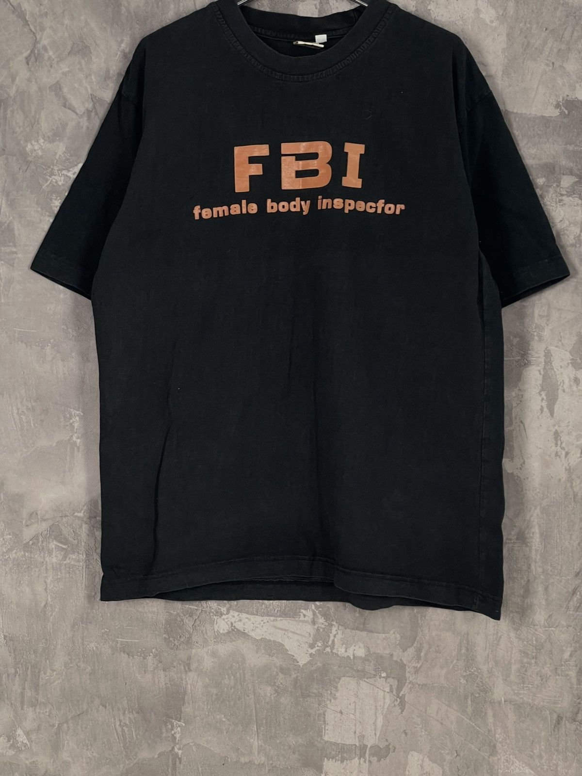 Faded Glory × Vintage FADED VINTAGE FBI FEMALE BODY INSPECTOR T SHIRT Size US L / EU 52-54 / 3 - 5 Thumbnail