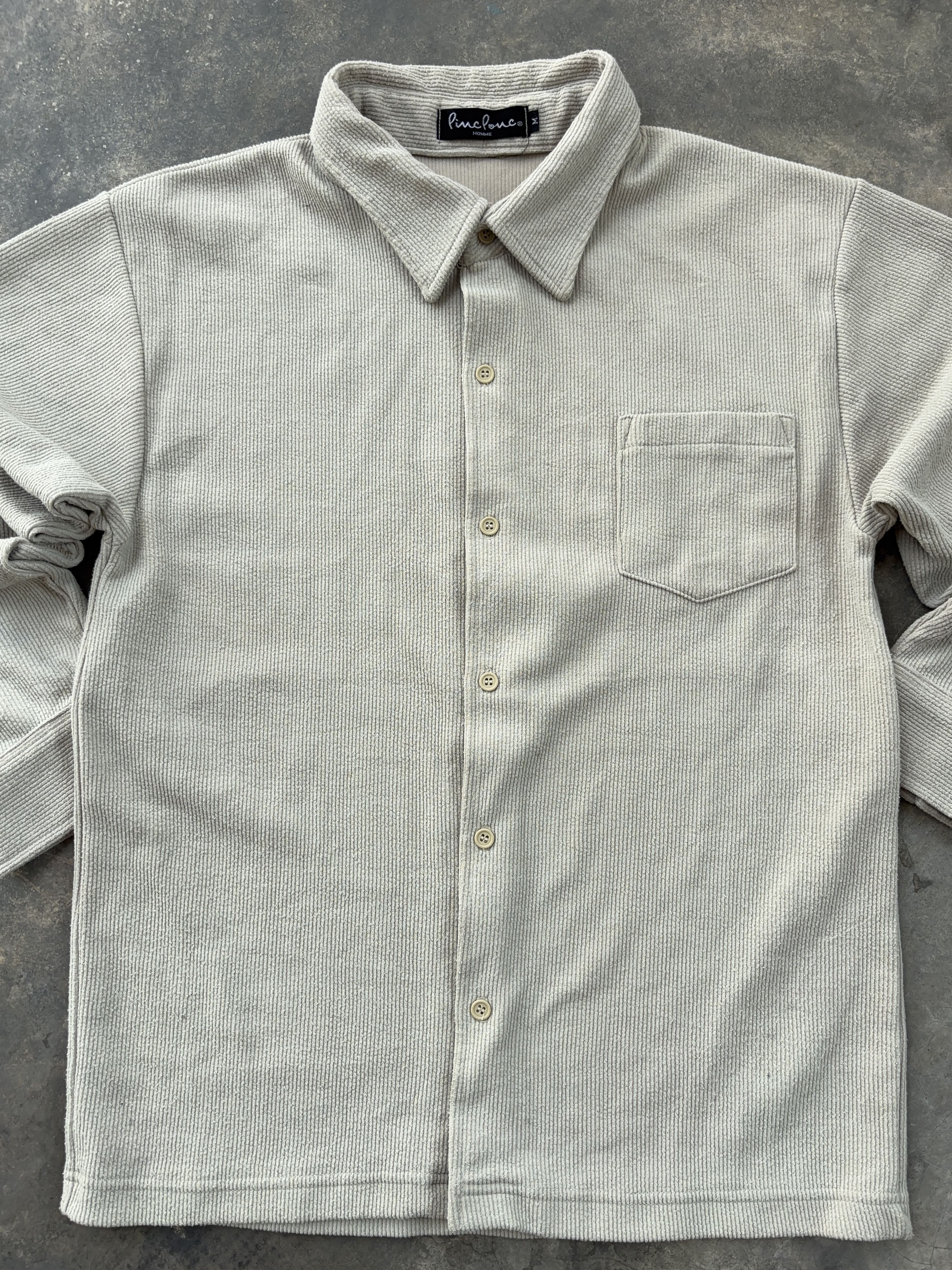 Other Pinclonco Homme Corduroy Luxury Designer Button Up Shirt Size US M / EU 48-50 / 2 - 4 Thumbnail