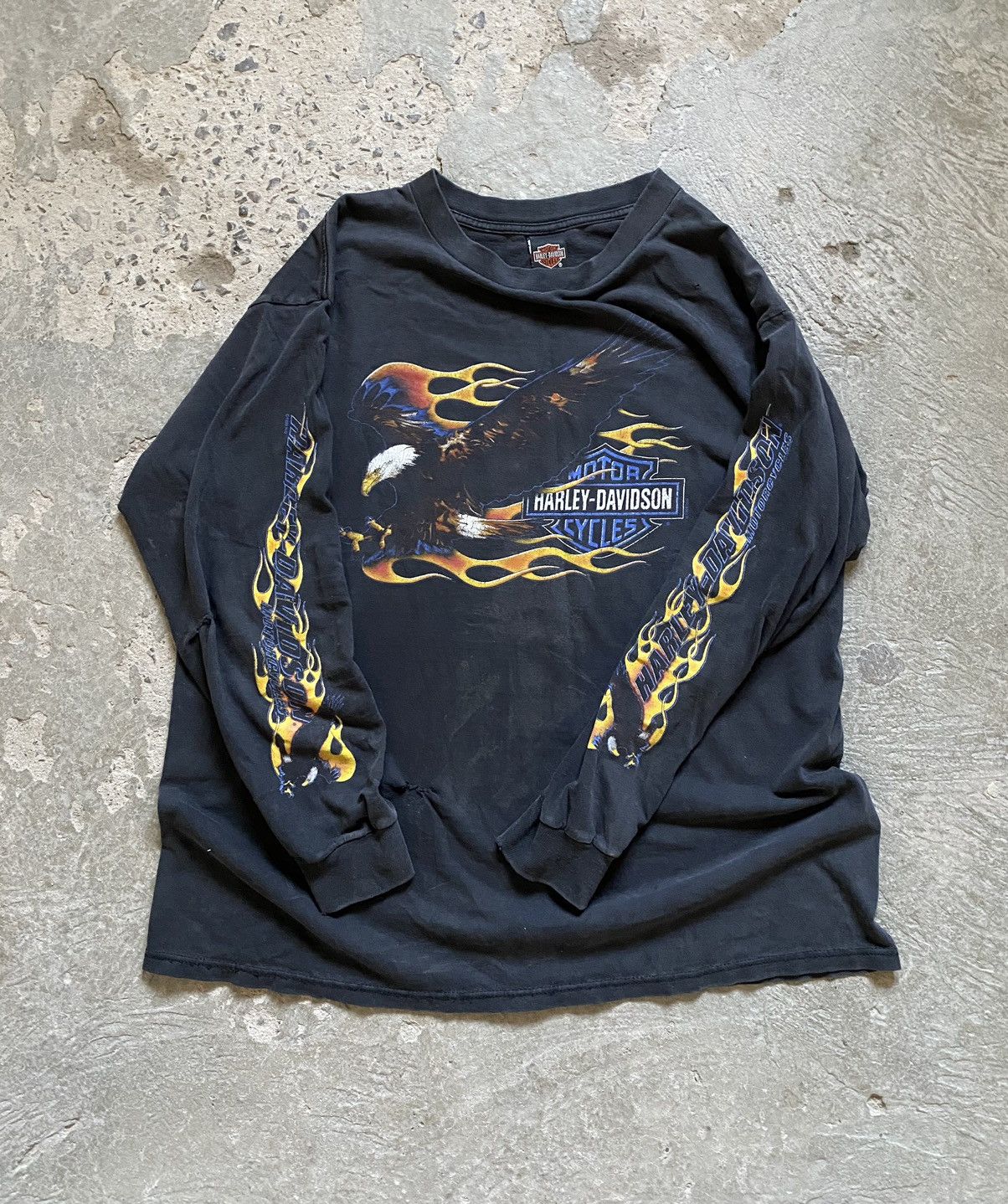 Vintage Harley Davidson Tee Flames 90's