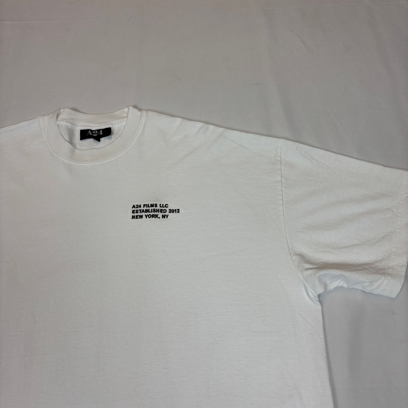 A24 A24 Films LLC Embroidered White T Shirt Men's 2XL Movie Size US XXL / EU 58 / 5 - 3 Thumbnail