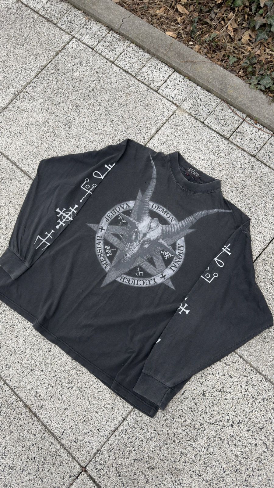 Vintage Demon Adonai Lucifer Messiah Jehova Black Metal Vintage 90s Size US XL / EU 56 / 4 - 3 Thumbnail