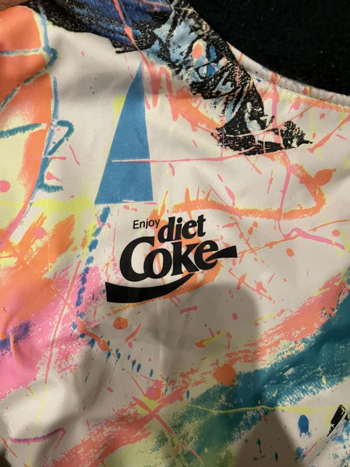 Coca Cola × Vintage Insane Vintage Diet Coke EdgeWear Neon Print Ski Fleece Size US L / EU 52-54 / 3 - 2 Thumbnail