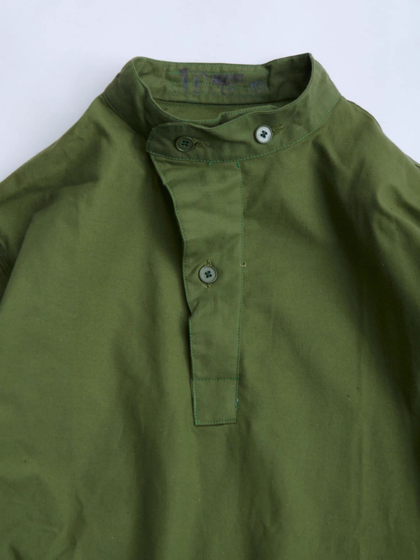 Other SWEDISH ARMY M55 Pullover 55 Early Collarless Green Size US XL / EU 56 / 4 - 8 Thumbnail