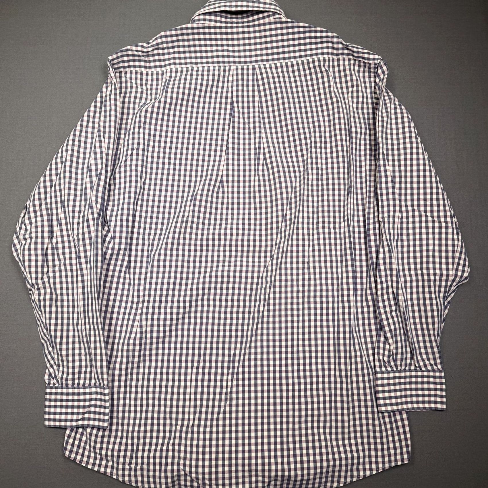 Brooks Brothers Brooks Brothers Shirt Mens Medium Blue Check Long Sleeve Button Up Cotton Size US M / EU 48-50 / 2 - 4 Thumbnail