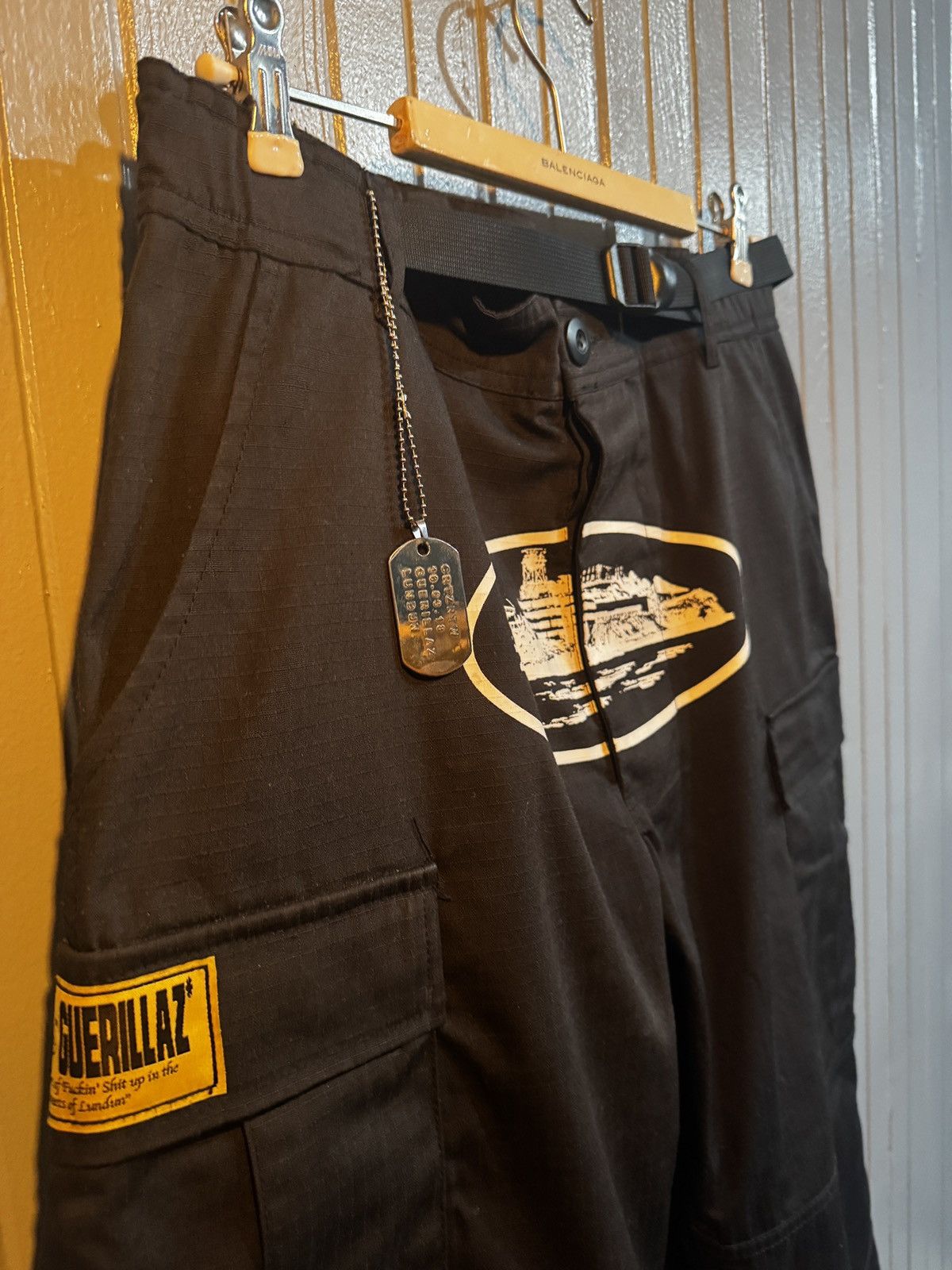 Corteiz Corteiz 5 year anniversary RTW Black Cargo Pants Size US 32 / EU 48 - 7 Thumbnail