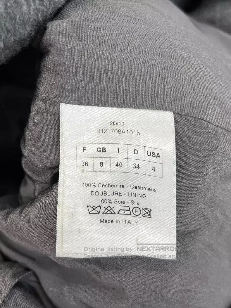Dior Dior Grey double-breasted cashmere jacket Size XS / US 0-2 / IT 36-38 - 3 Thumbnail
