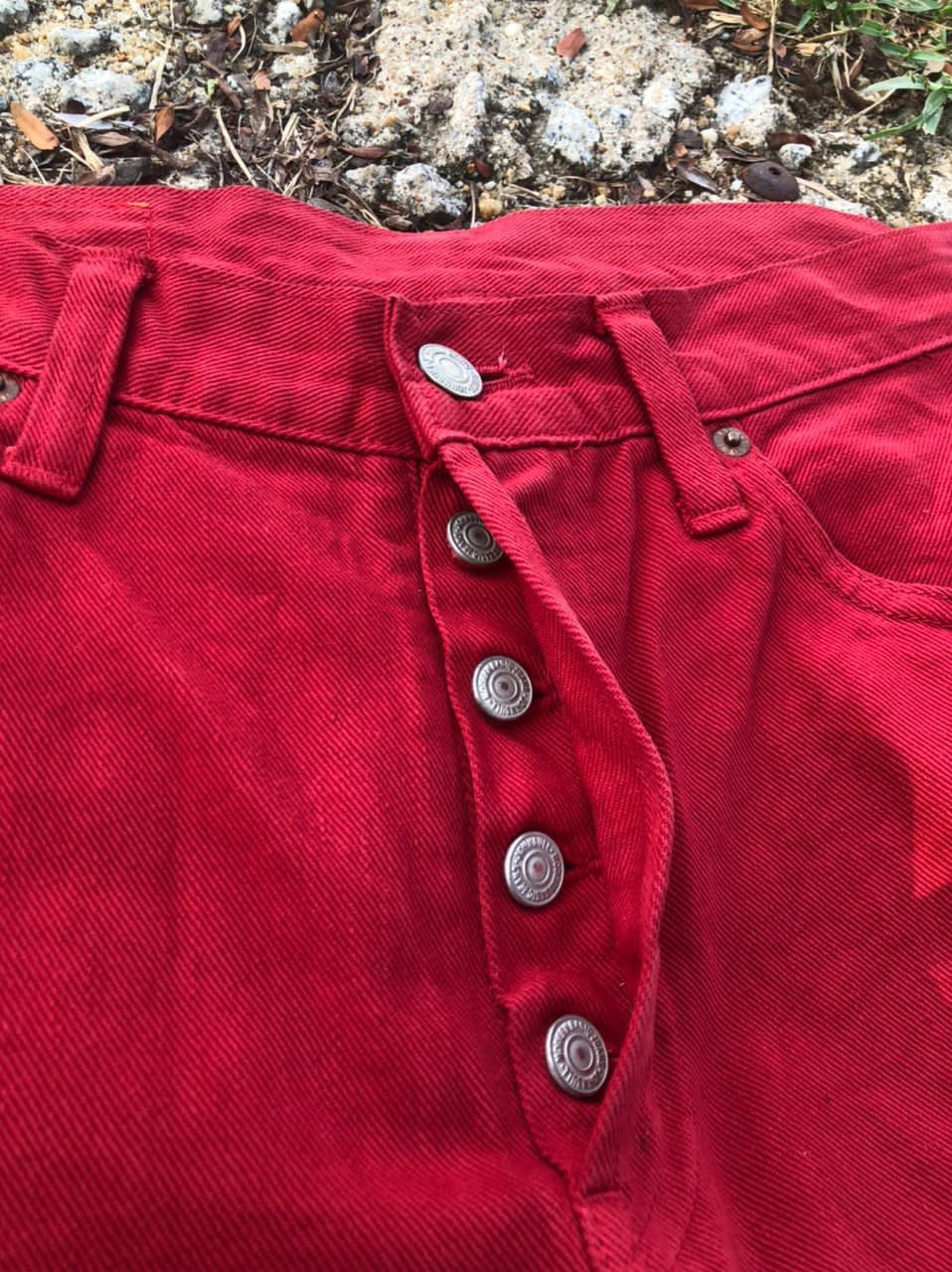 Japanese Brand × Johnbull × KOJIMA GENES Johnbull Dark Red Denim Selvedge Jeans Size US 32 / EU 48 - 7 Thumbnail