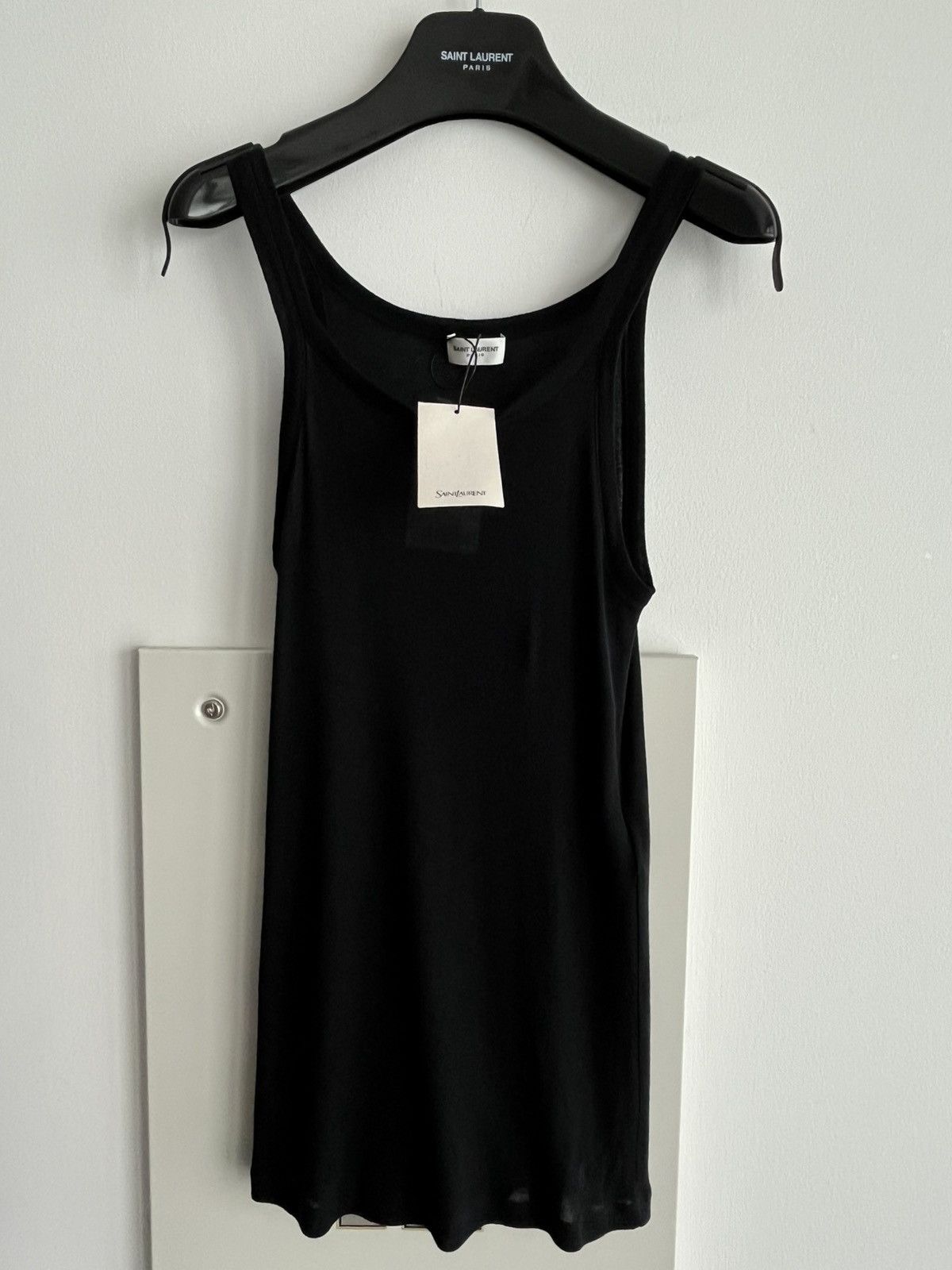 Saint Laurent Paris Rare Super Runway Saint Laurent Skinny Cashmere Tank Top Size US L / EU 52-54 / 3 - 1 Thumbnail