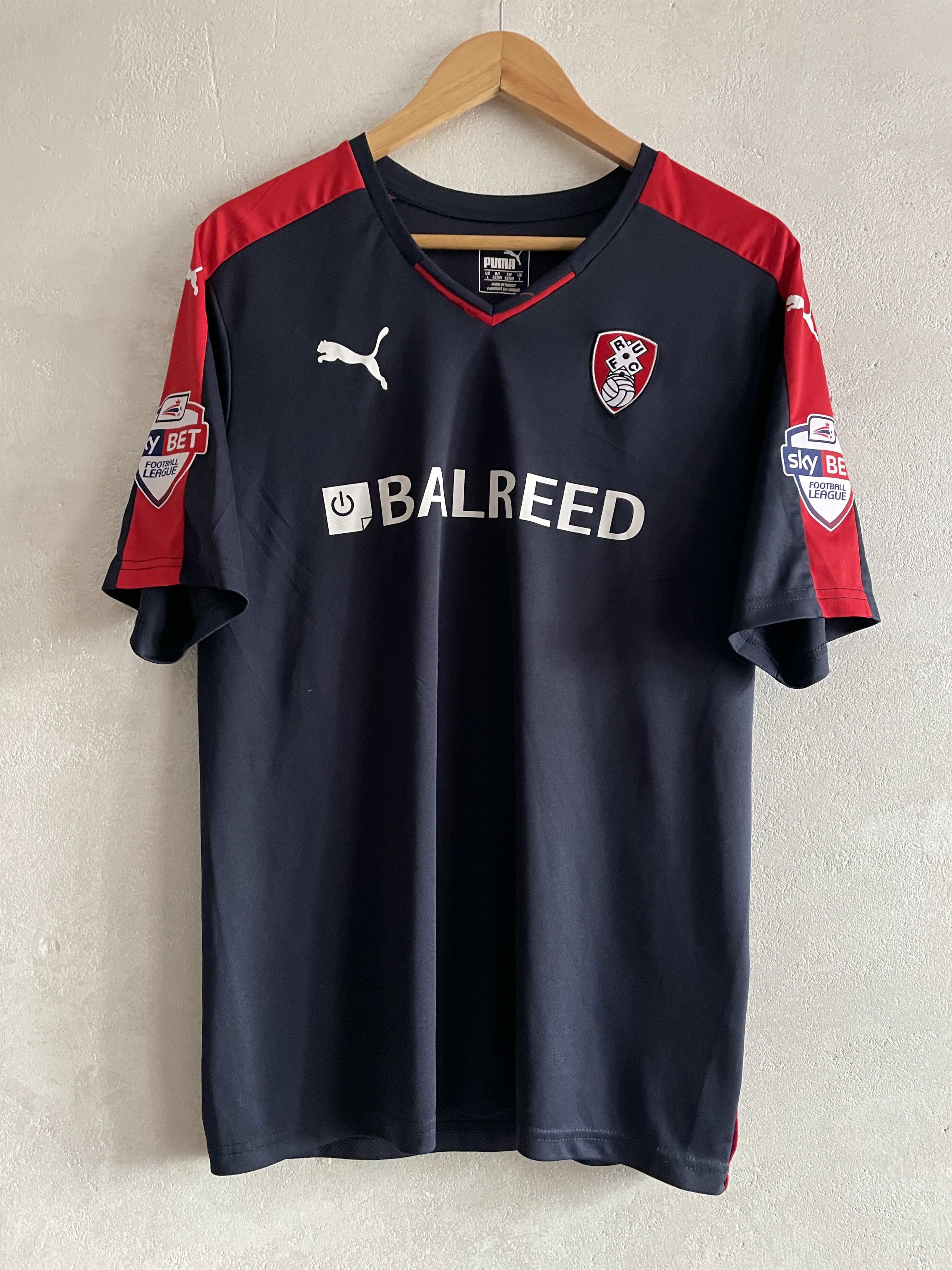 Puma Rotherham United Shirt Match Worn 2015 2016 Soccer Jersey Size US L / EU 52-54 / 3 - 1 Thumbnail