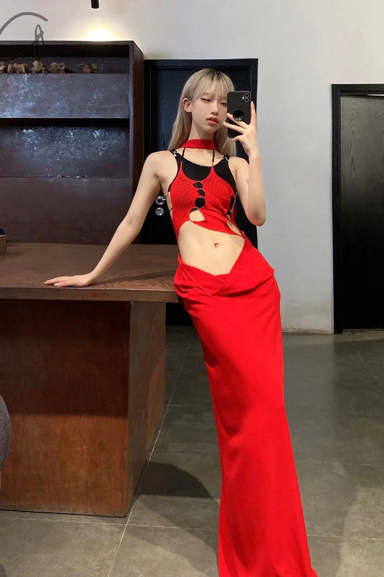 RUIbuilt $640 RUI Size 2 Ruby Red Halter Bodysuit Size M / US 6-8 / IT 42-44 - 5 Thumbnail