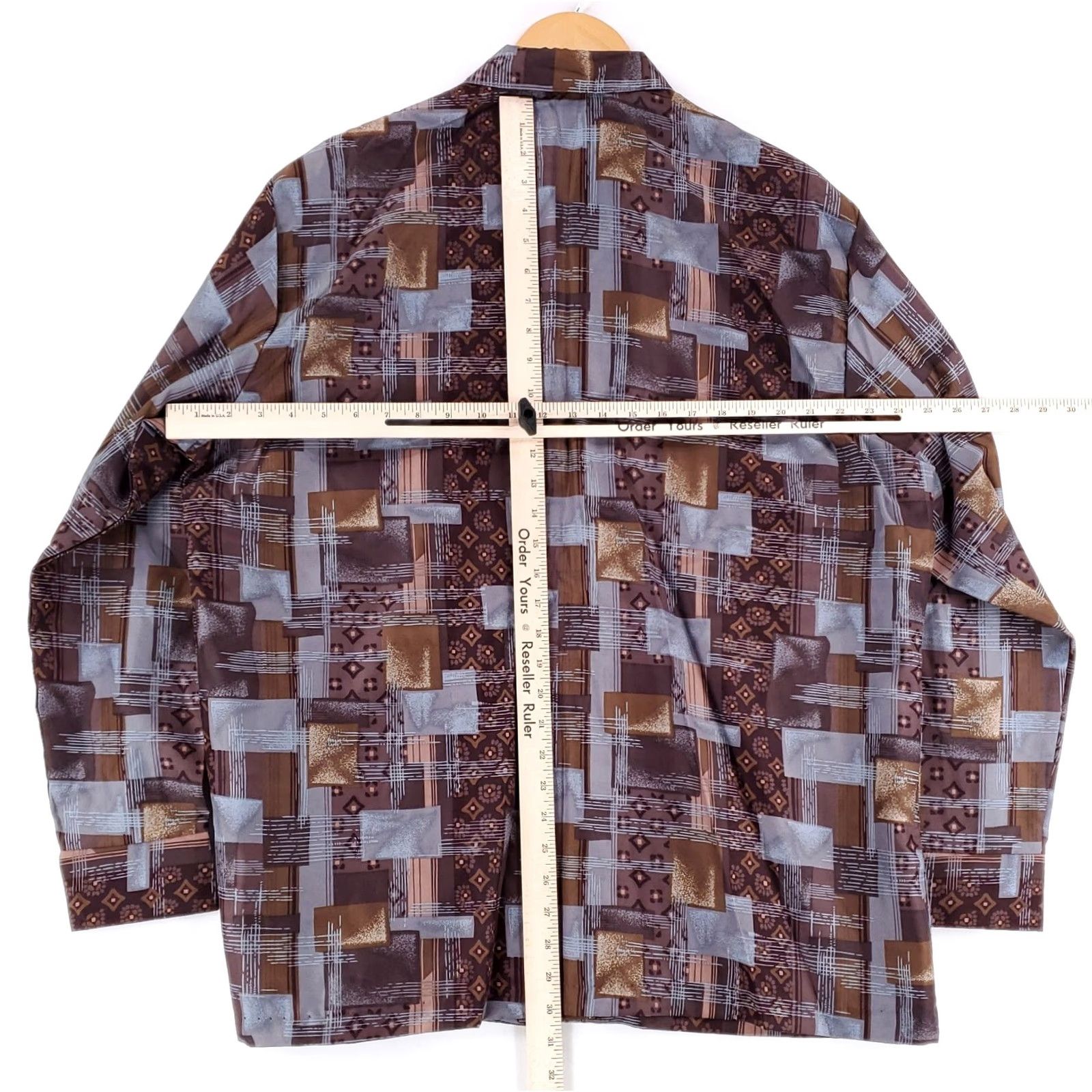 Vintage VINTAGE Triumph California Button-Up Shirt Long Sleeve Brown 80s 70s Disco Mens XL Size US XL / EU 56 / 4 - 4 Thumbnail