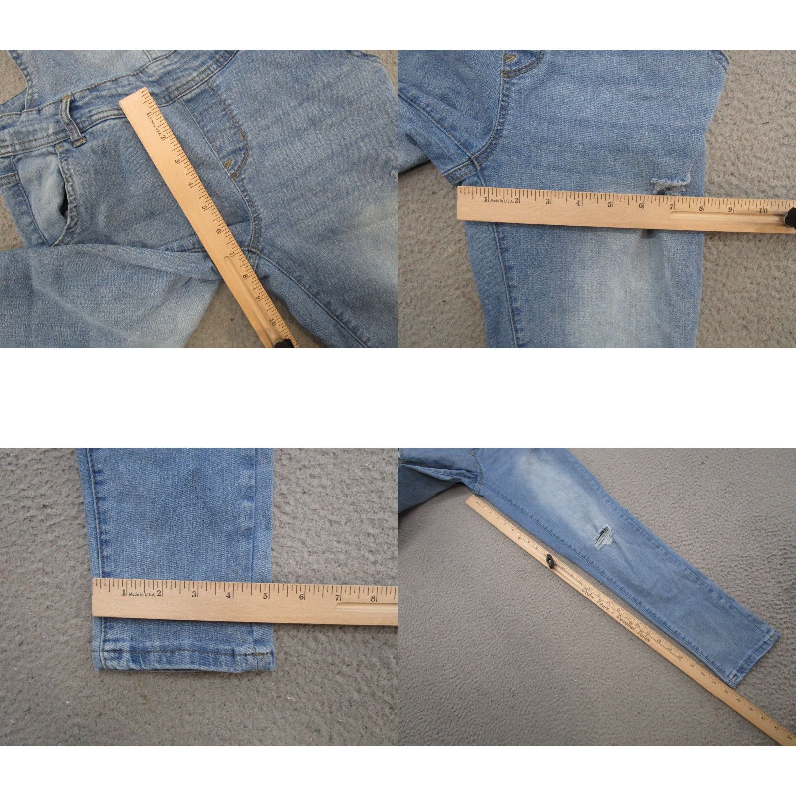 Vintage Wallflower Jeans Overalls Denim Bibs Jeans Wallflower Slim 90s Womens Blue Size S Stretch Pencil Pocket 5-Pocket Design Button Size 28" / US 6 / IT 42 - 8 Thumbnail