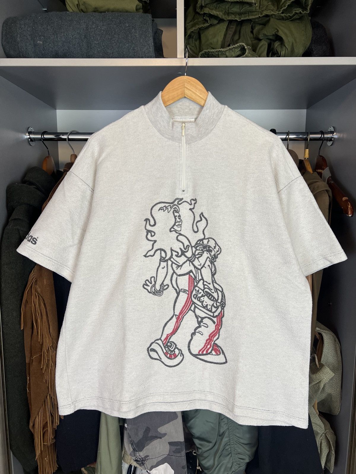 Vintage Adidas Off Beat Rap T-Shirt Y2K