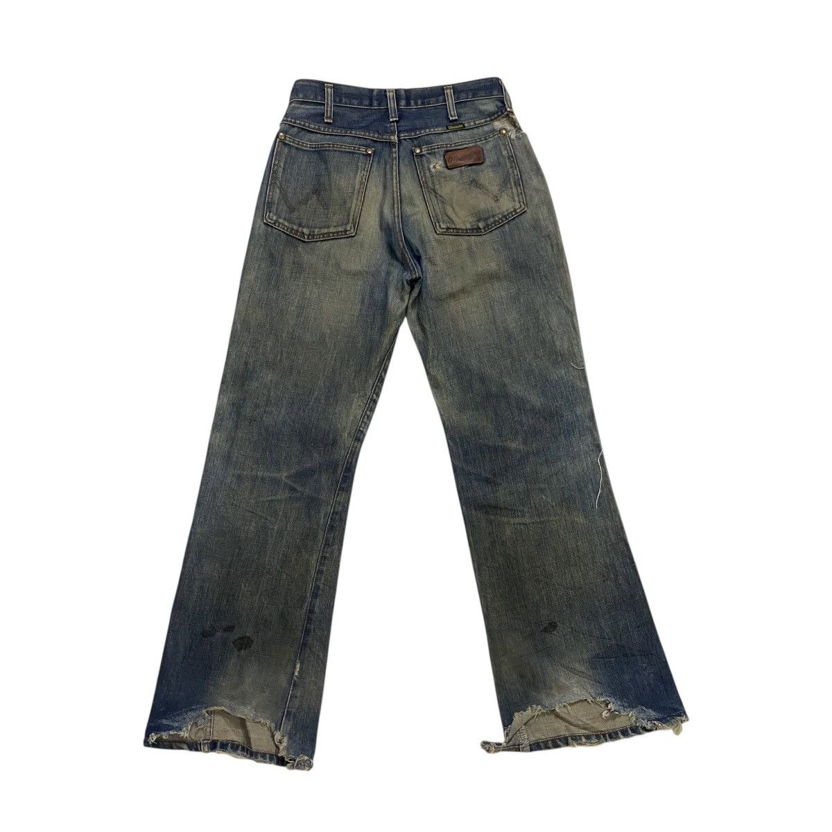 Vintage × Wrangler Wrangler distressed denim flare pant Size US 29 - 3 Thumbnail