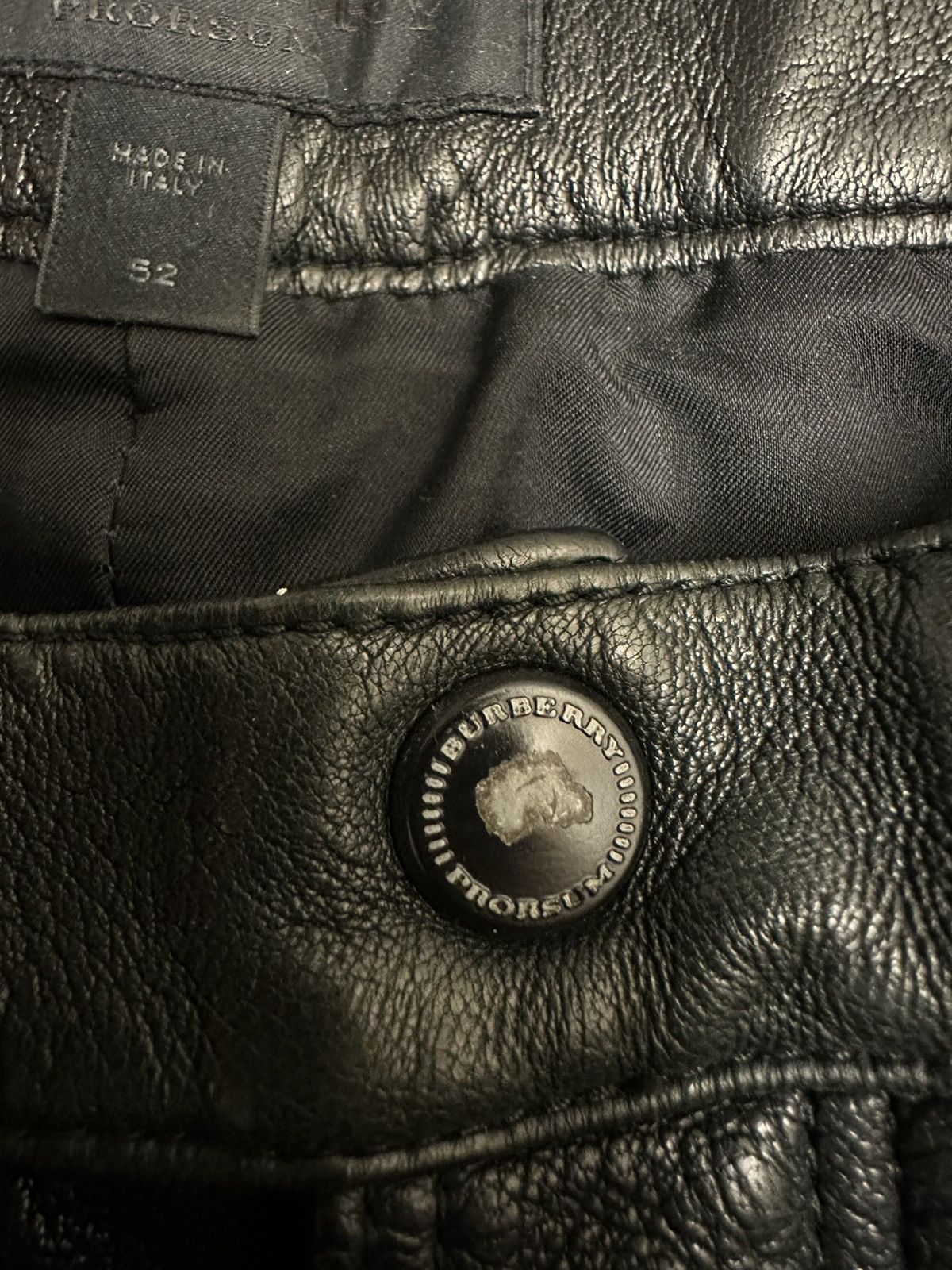 Burberry Prorsum Burberry Prorsum ss11 leather biker pants size IT 52 Size US 34 / EU 50 - 17 Thumbnail