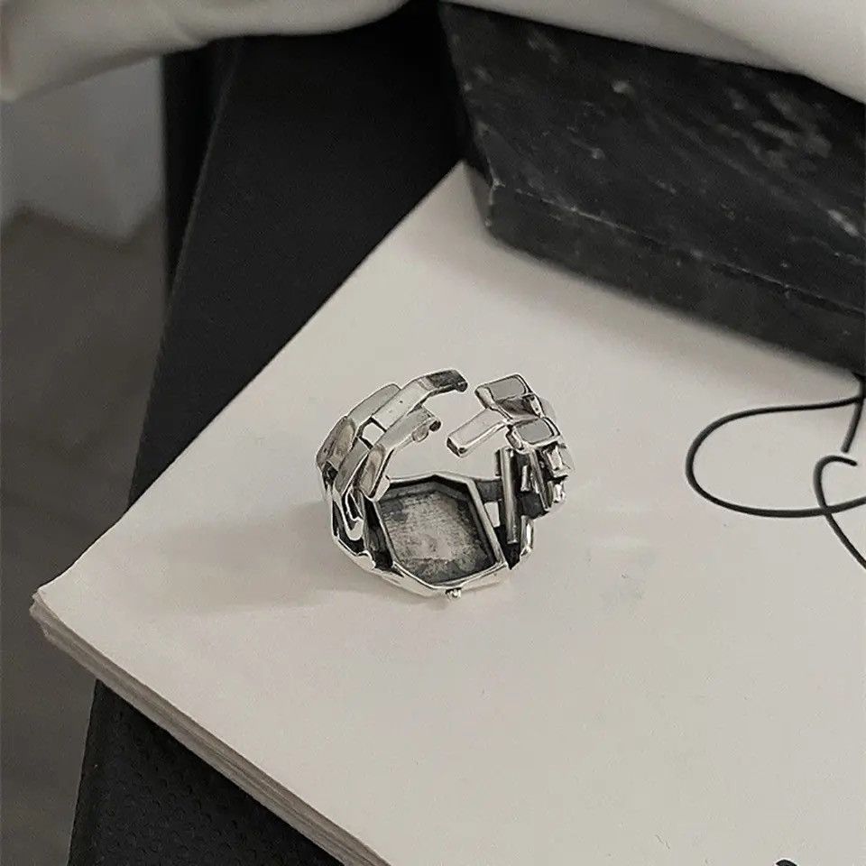 Vintage Silver Colour Roman Numeral Ring Vintage Size ONE SIZE - 3 Thumbnail