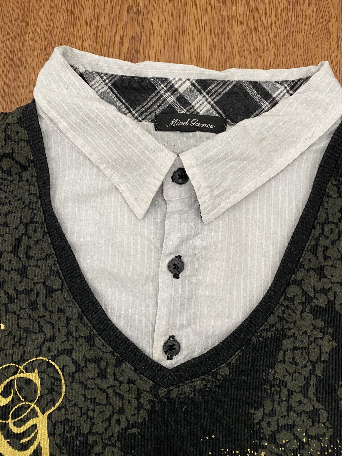 If Six Was Nine × Japanese Brand × Le Grande Bleu (L.G.B.) Mind game hybrid shirt Size US L / EU 52-54 / 3 - 3 Thumbnail