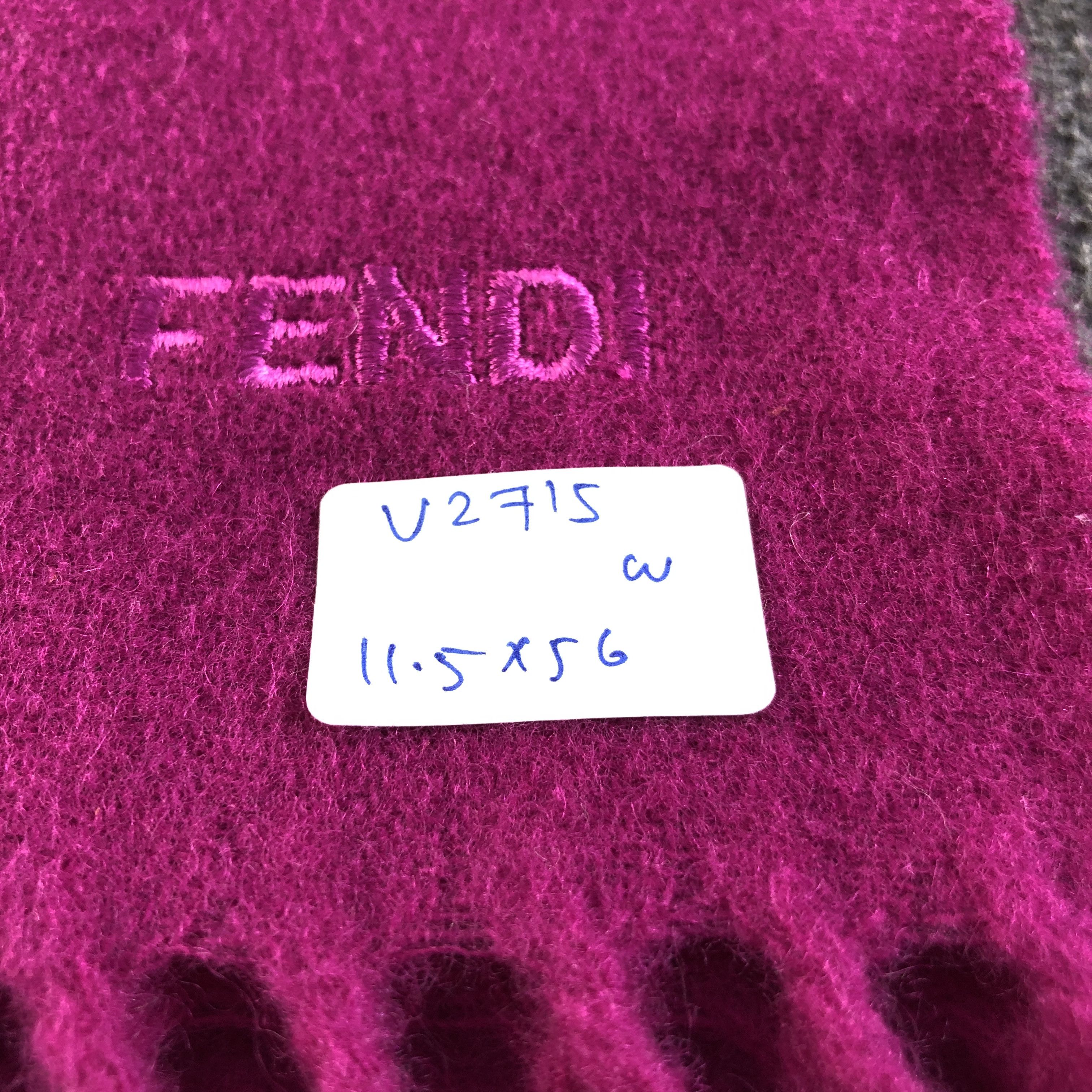 Vintage Fendi Plain Wool Scarf Muffler V2715 Size ONE SIZE - 7 Thumbnail