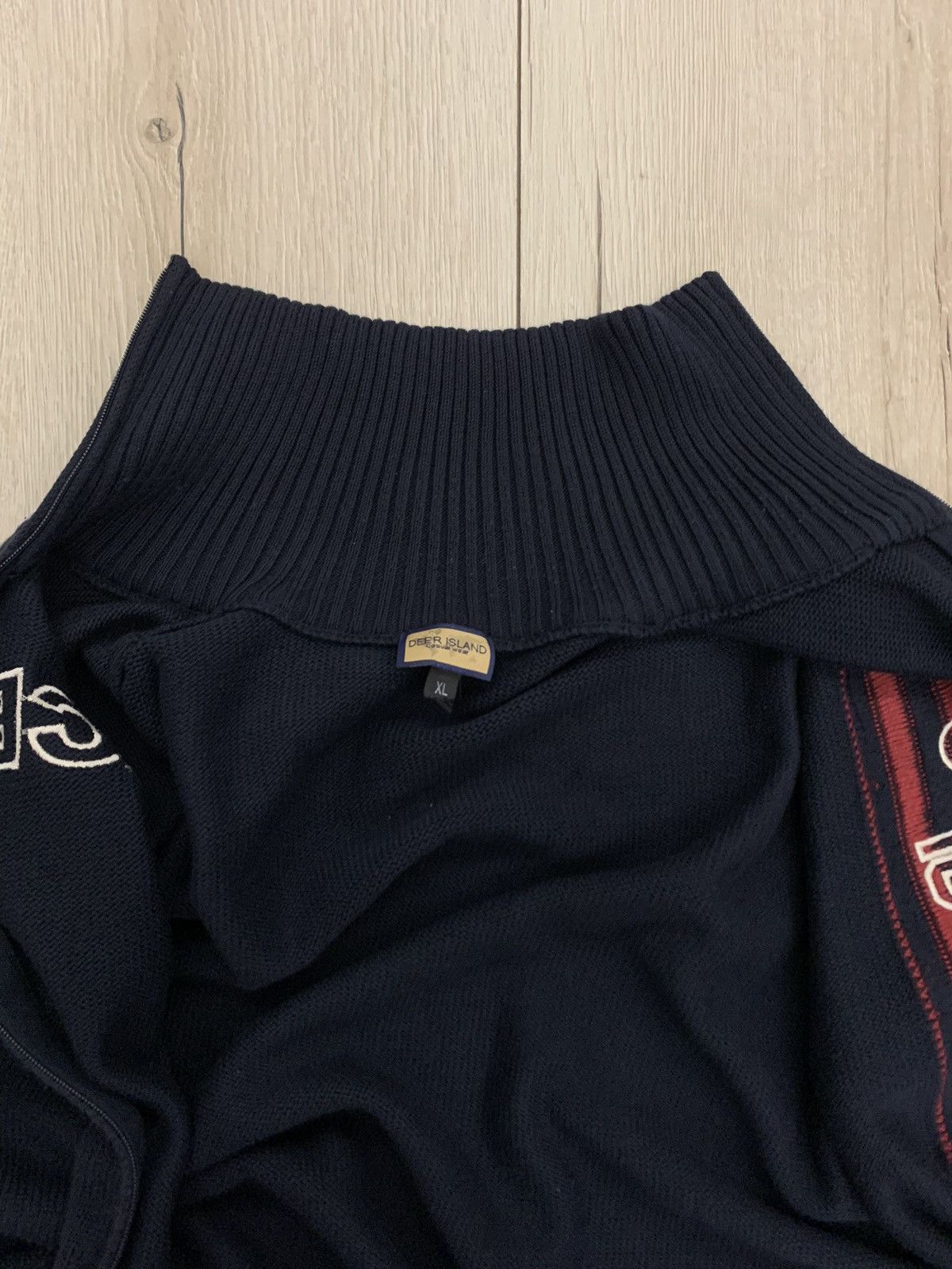 Diesel × Hysteric Glamour × Vintage KNIT VINTAGE MOTO RACING ZIP SWEATER Size US XL / EU 56 / 4 - 3 Thumbnail