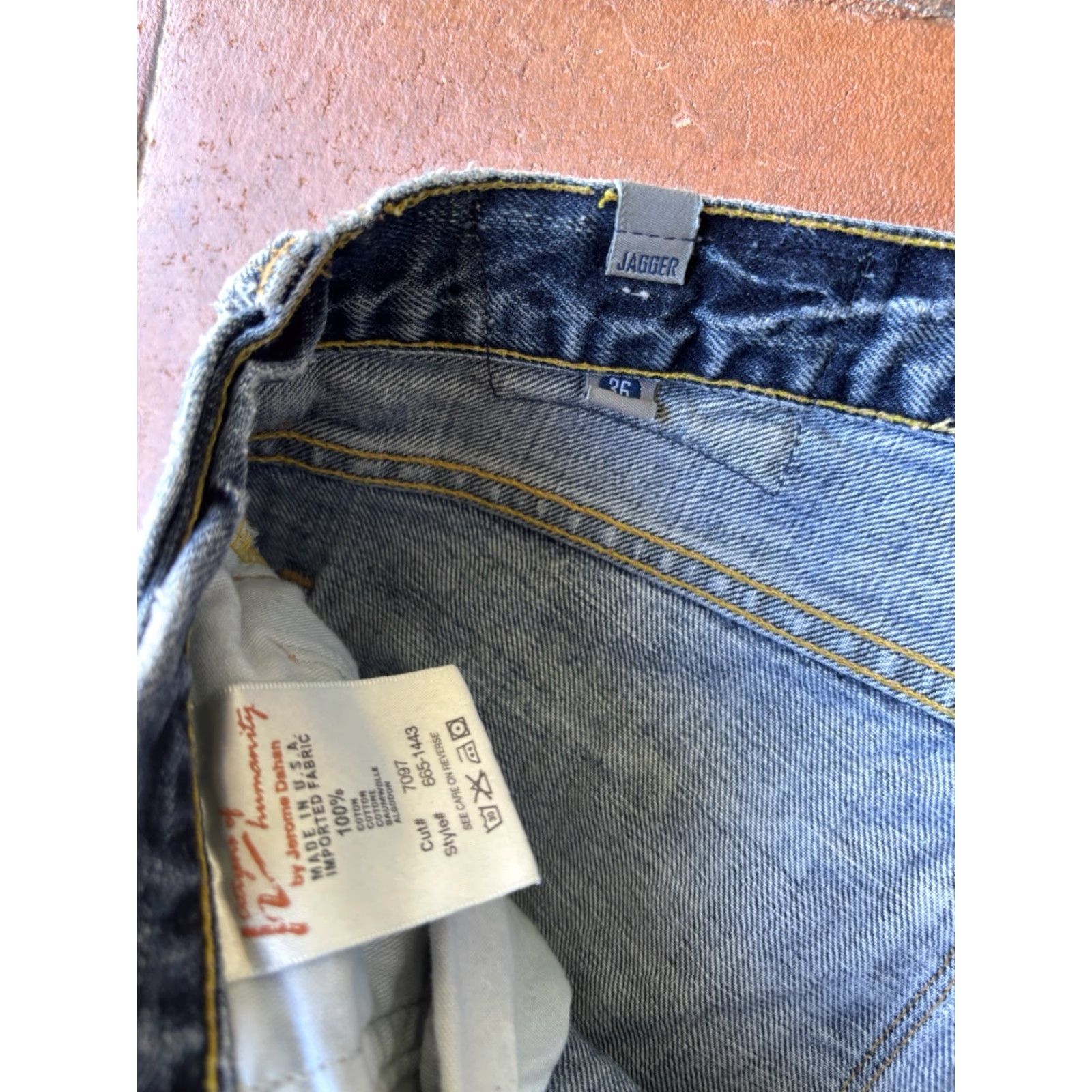Citizens Of Humanity Y2K Citizens Of Humanity Jeans Mens 36x33.5 Jagger Bootcut Distressed Denim Blue 5-Pocket Belt Loops Slim Relaxed USA Size US 36 / EU 52 - 4 Thumbnail