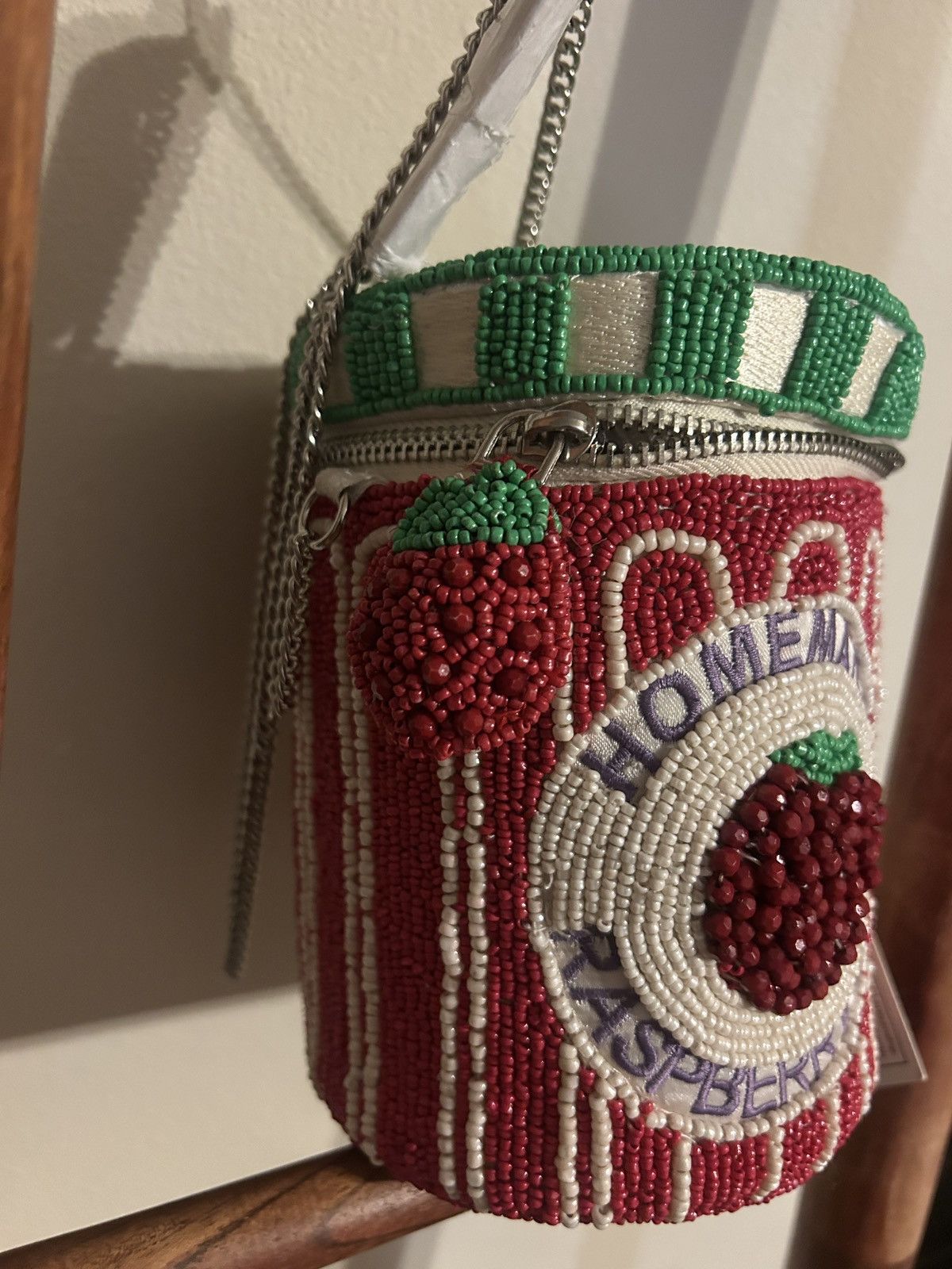 Other Handcrafted in India Homemade Raspberry Jam Beaded Bag Size ONE SIZE - 2 Thumbnail