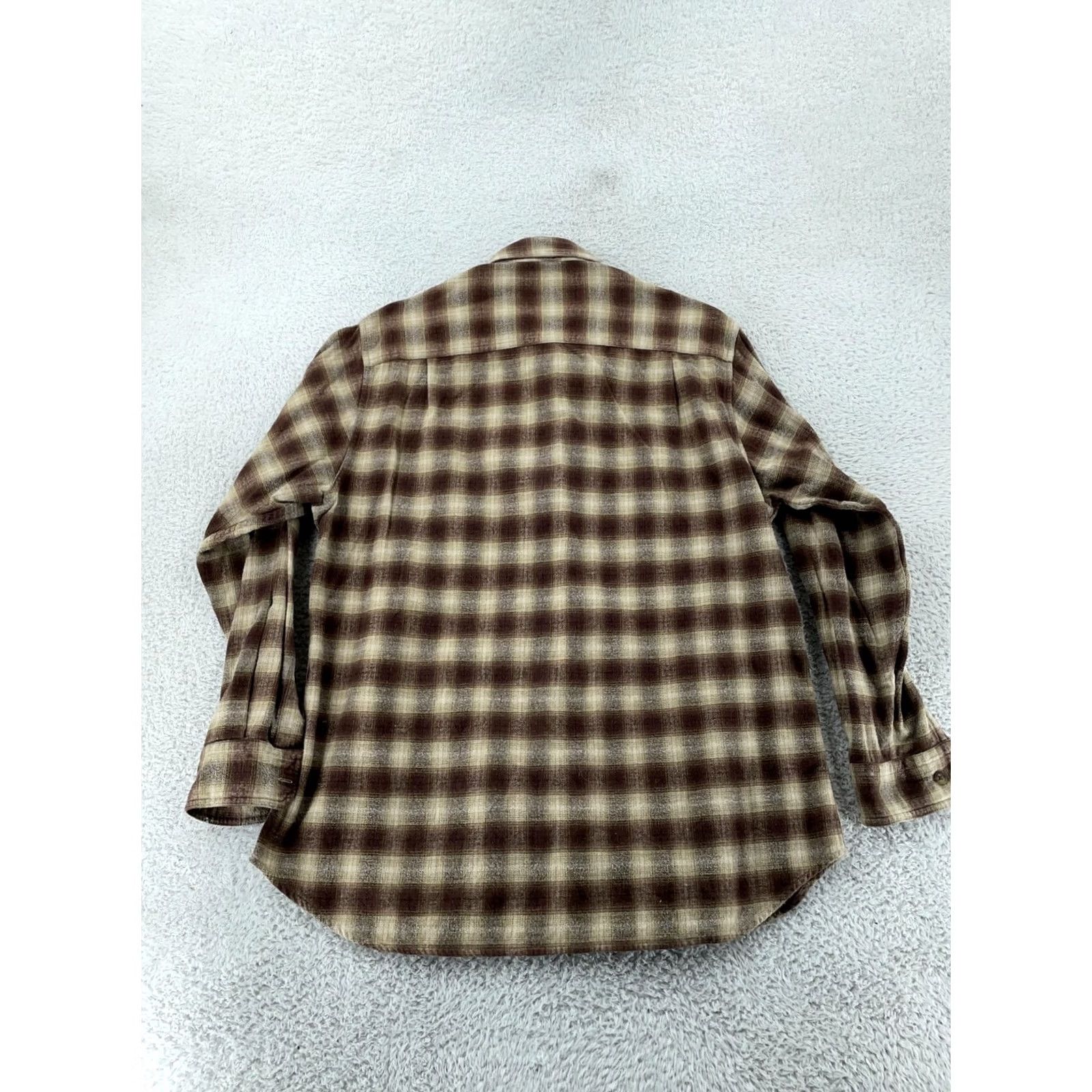 Vintage Woolrich Shirt Mens Medium Brown Plaid Flannel Button Up Collared Pockets Size US M / EU 48-50 / 2 - 6 Thumbnail