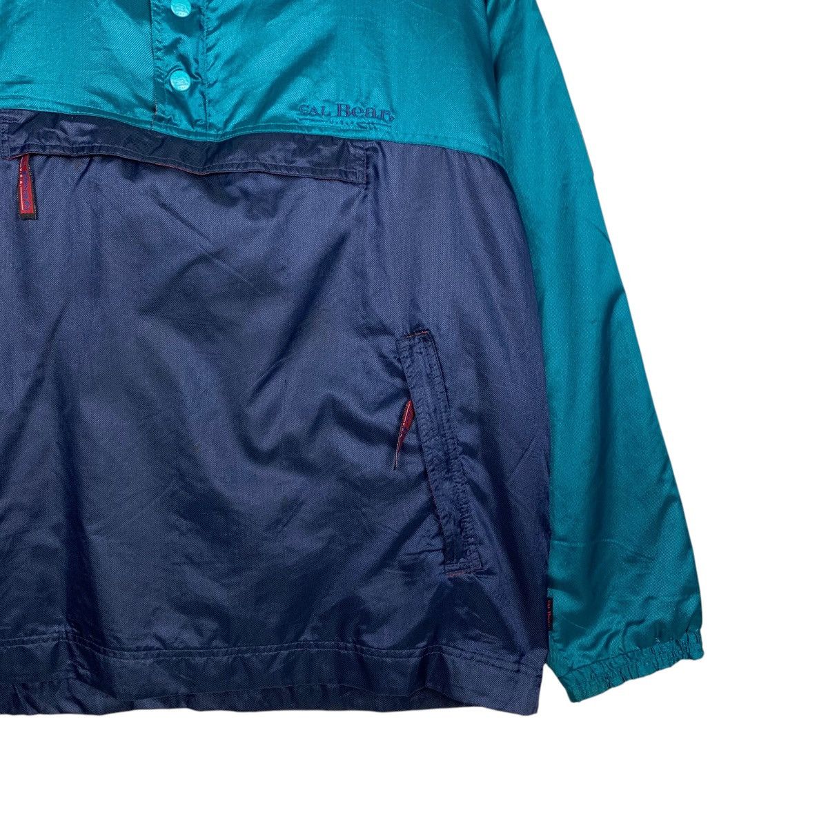 Vintage CAL BEAR USA Half Button Pullover Nylon Jacket #2769-C125 Size US M / EU 48-50 / 2 - 6 Thumbnail