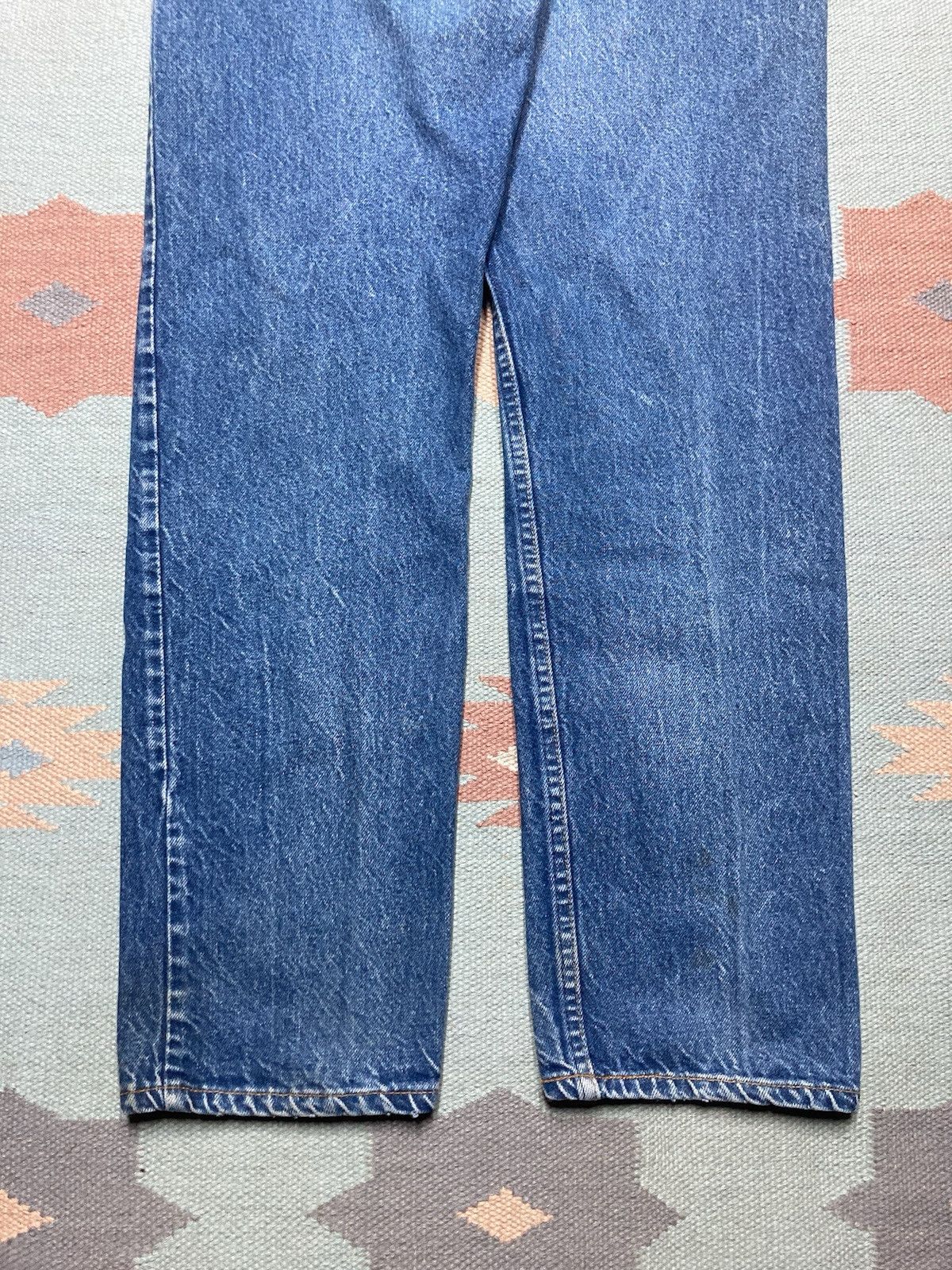 Levi's × Vintage Vtg 80s Levi’s 505 0216 jeans USA dark faded straight 33x31 Size US 33 - 2 Thumbnail