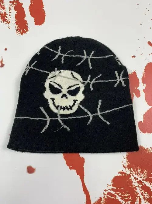 VIBE Streetwear Skull Beanie Size ONE SIZE - 2 Thumbnail