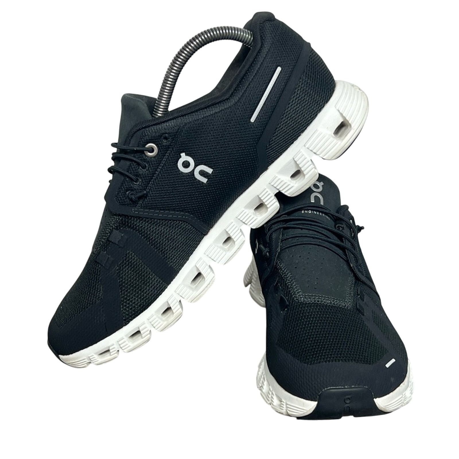 On Women's On Cloud 5 'Black/White' Sneakers - Size 9.5 CLEAN Size US 9.5 / IT 39.5 - 4 Thumbnail
