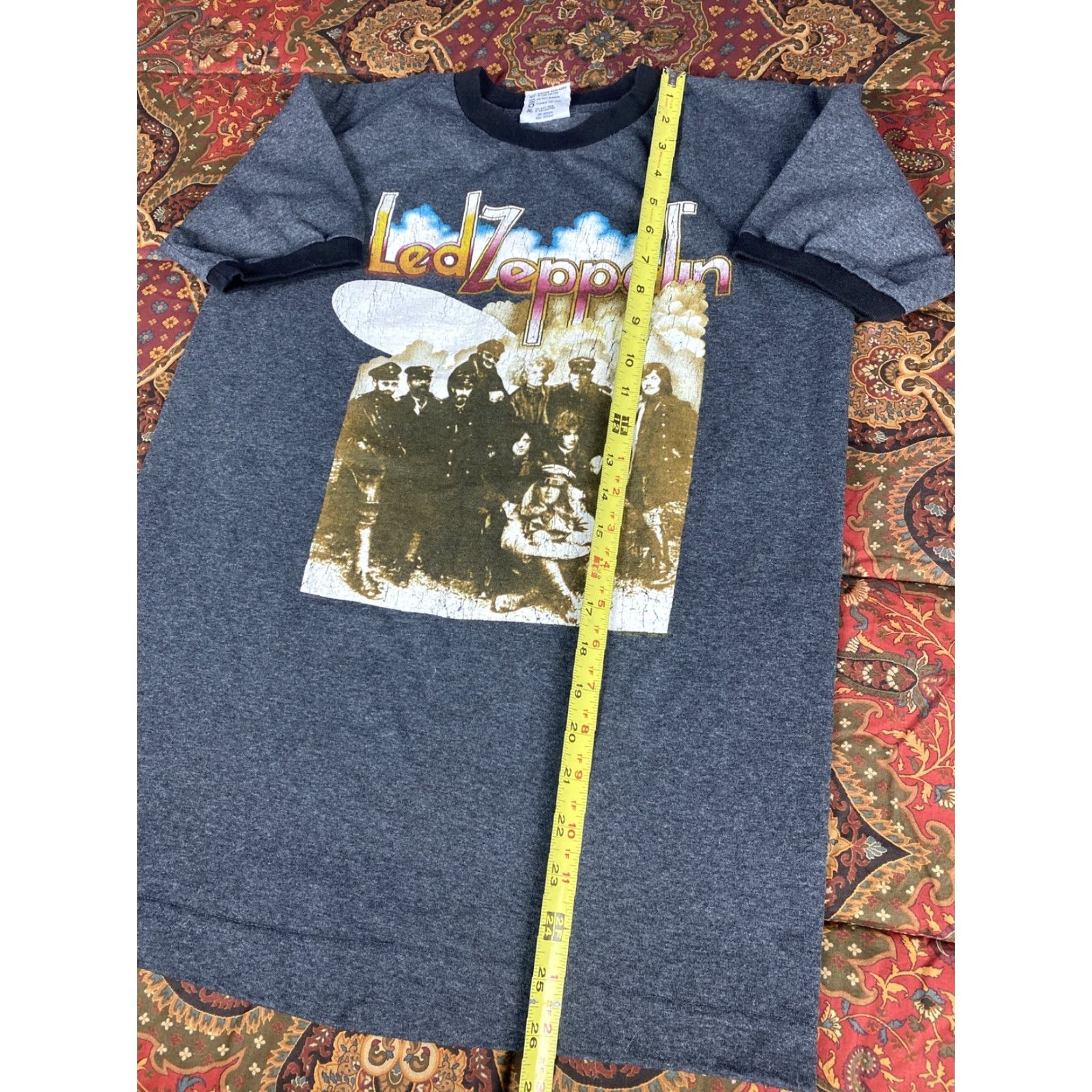 Vintage VINTAGE Led Zeppelin II Bayside T-Shirt Men S Small Gray Cotton Logo Short Sleeve Crew Neck Music Shirt USA Size US S / EU 44-46 / 1 - 4 Thumbnail