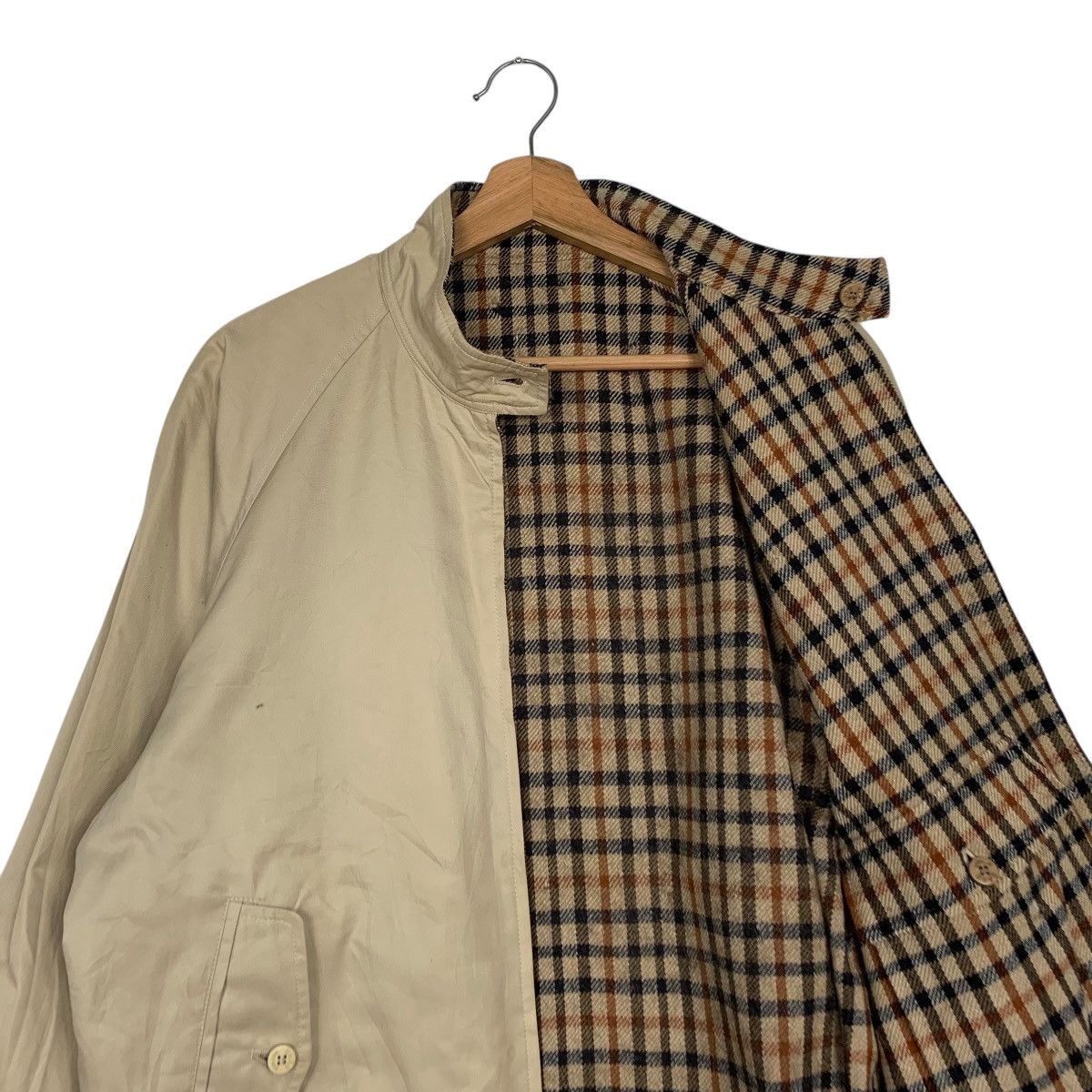 DAKS Daks England Checkered Wool Reversible Bomber Size US M / EU 48-50 / 2 - 10 Thumbnail