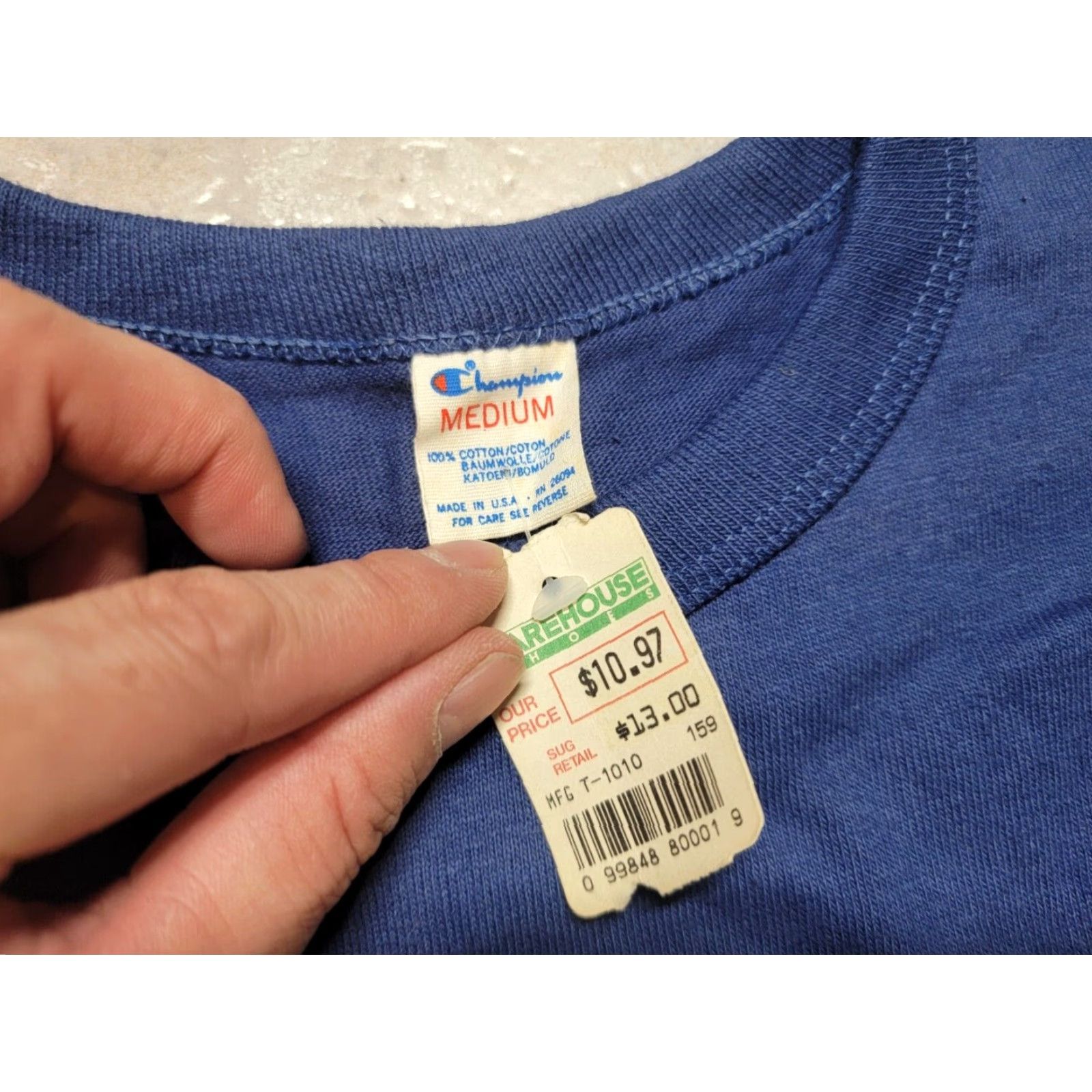 Champion VINTAGE Champion MLB Chicago Cubs T-Shirt Mens M Black 100% Cotton Short Sleeve Navy? Size US M / EU 48-50 / 2 - 3 Thumbnail