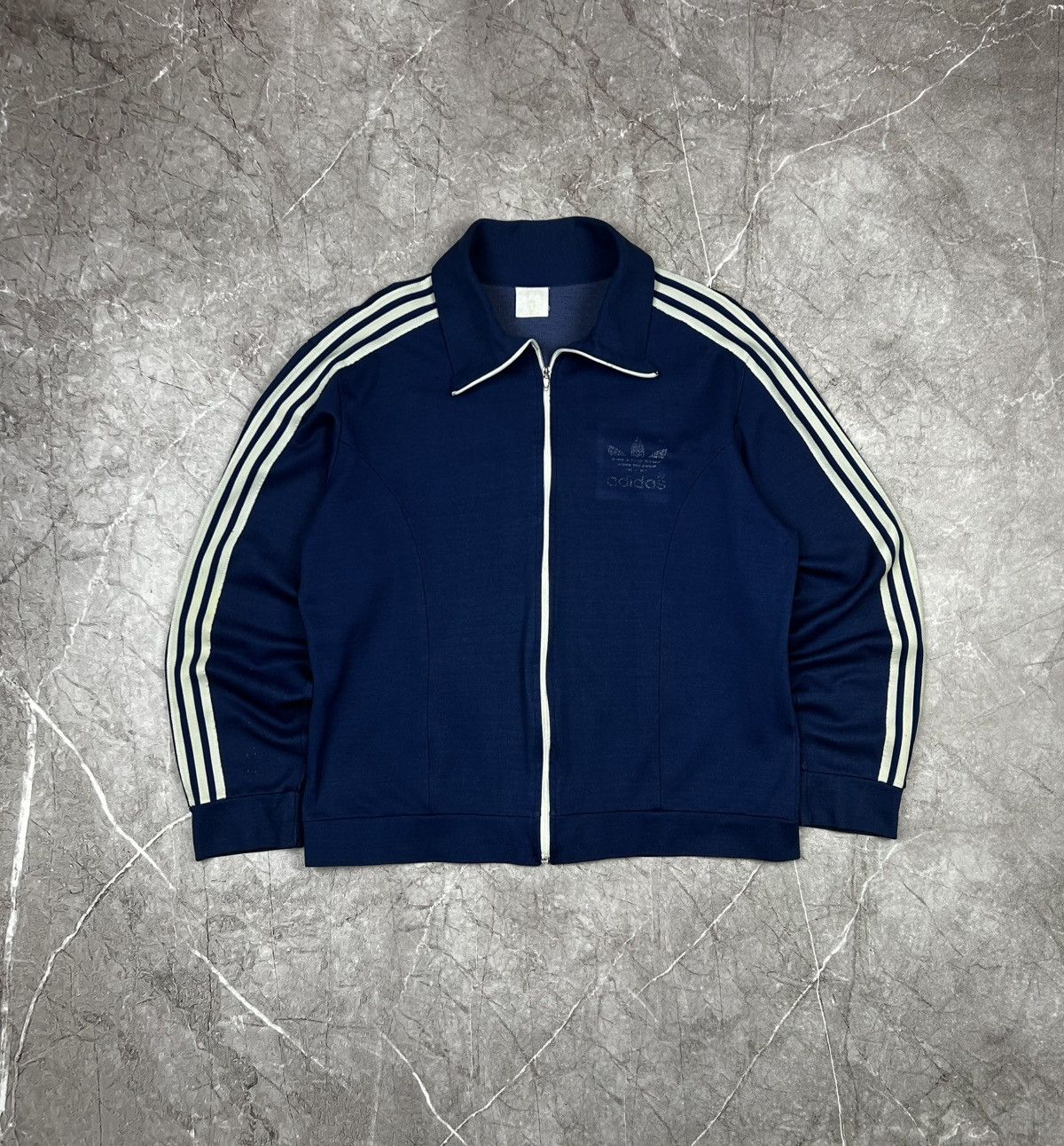 Adidas Adidas trefoil 1970s full striped zip-up track jacket Size US L / EU 52-54 / 3 - 1 Thumbnail