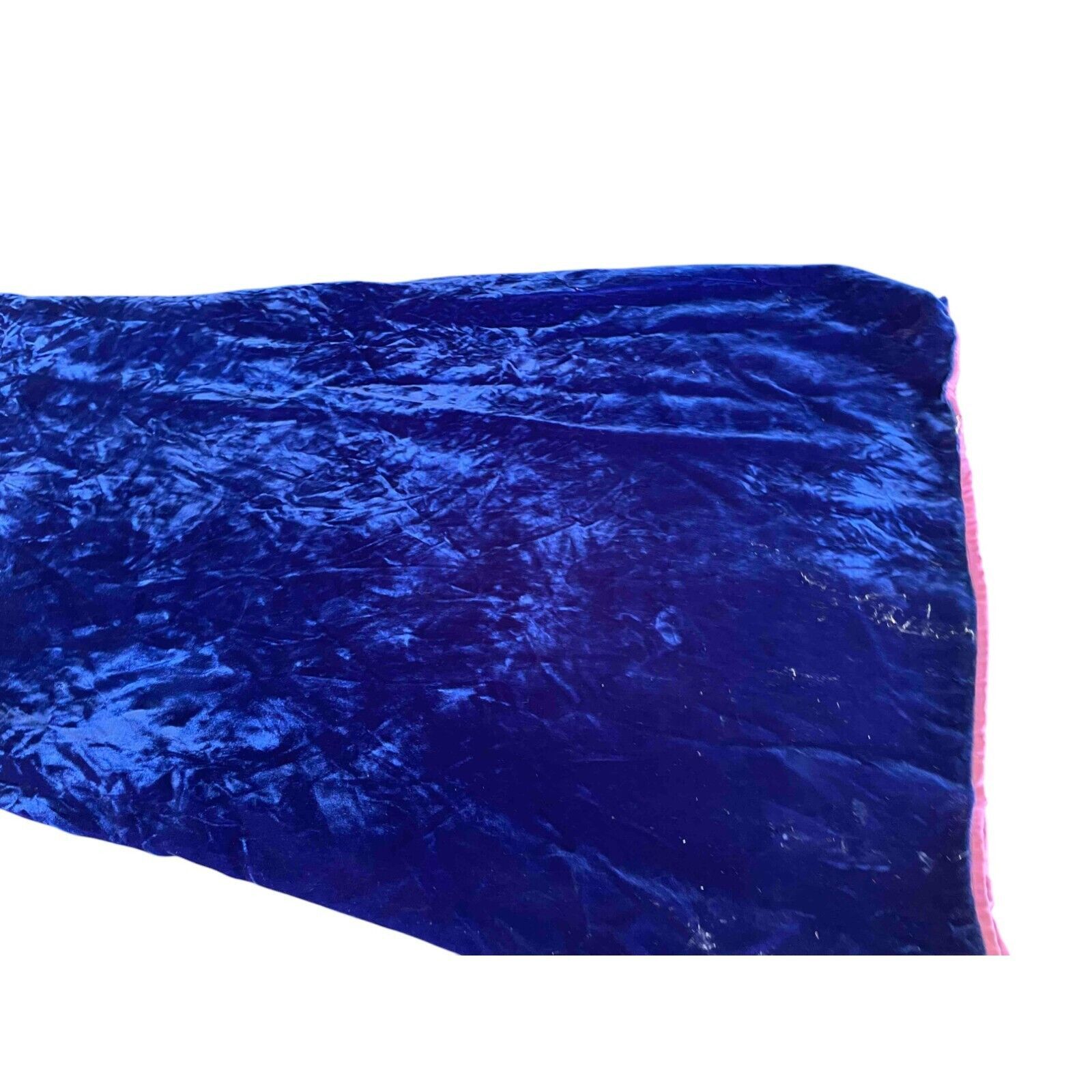 Other 1970's Vintage ILGWU Crushed Velvet Sleeveless Blue Dress Size XS / US 0-2 / IT 36-38 - 15 Thumbnail