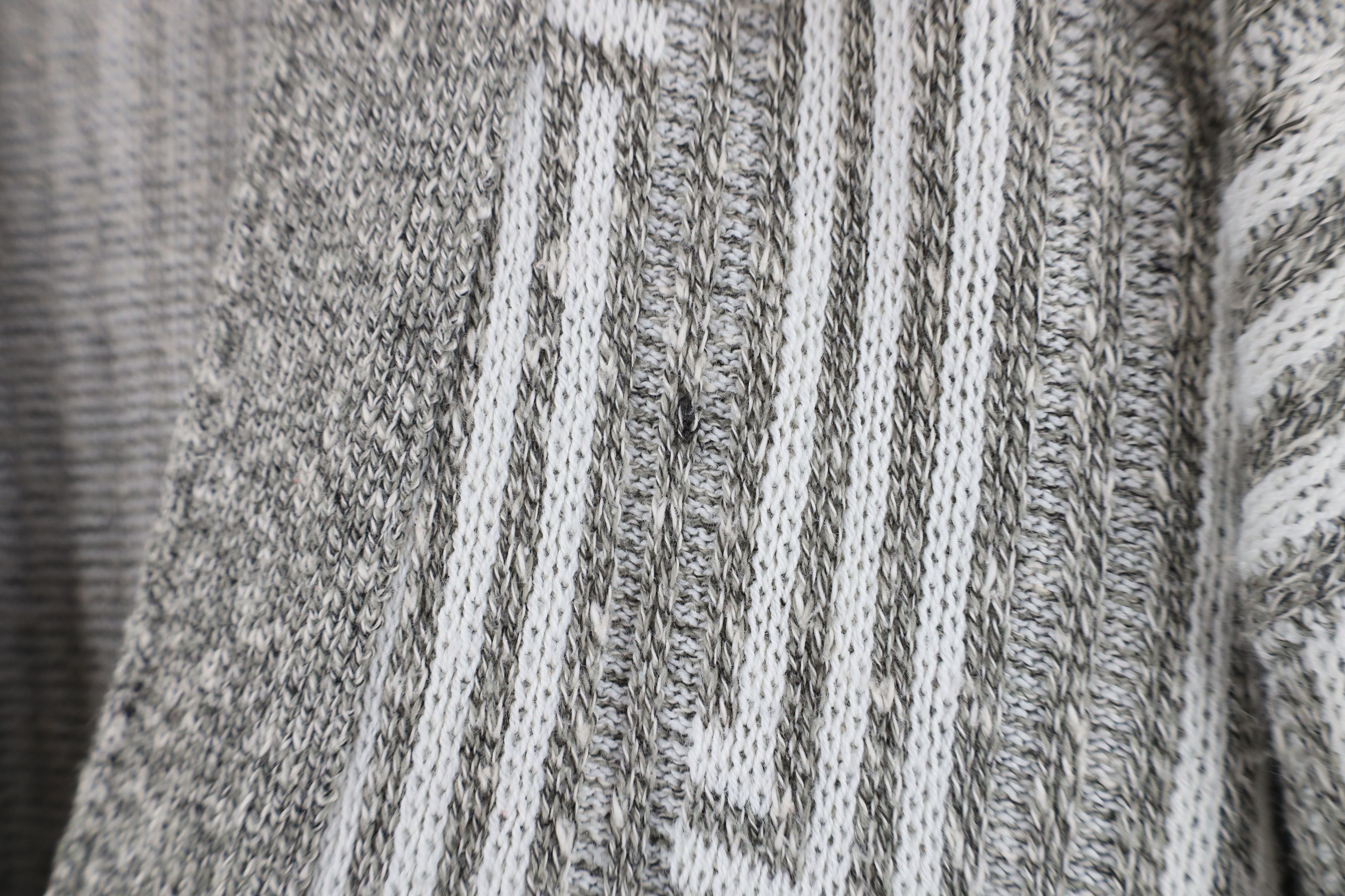 Vintage Vintage 90s Streetwear Striped Knit Button Cardigan Sweater Size US S / EU 44-46 / 1 - 5 Thumbnail