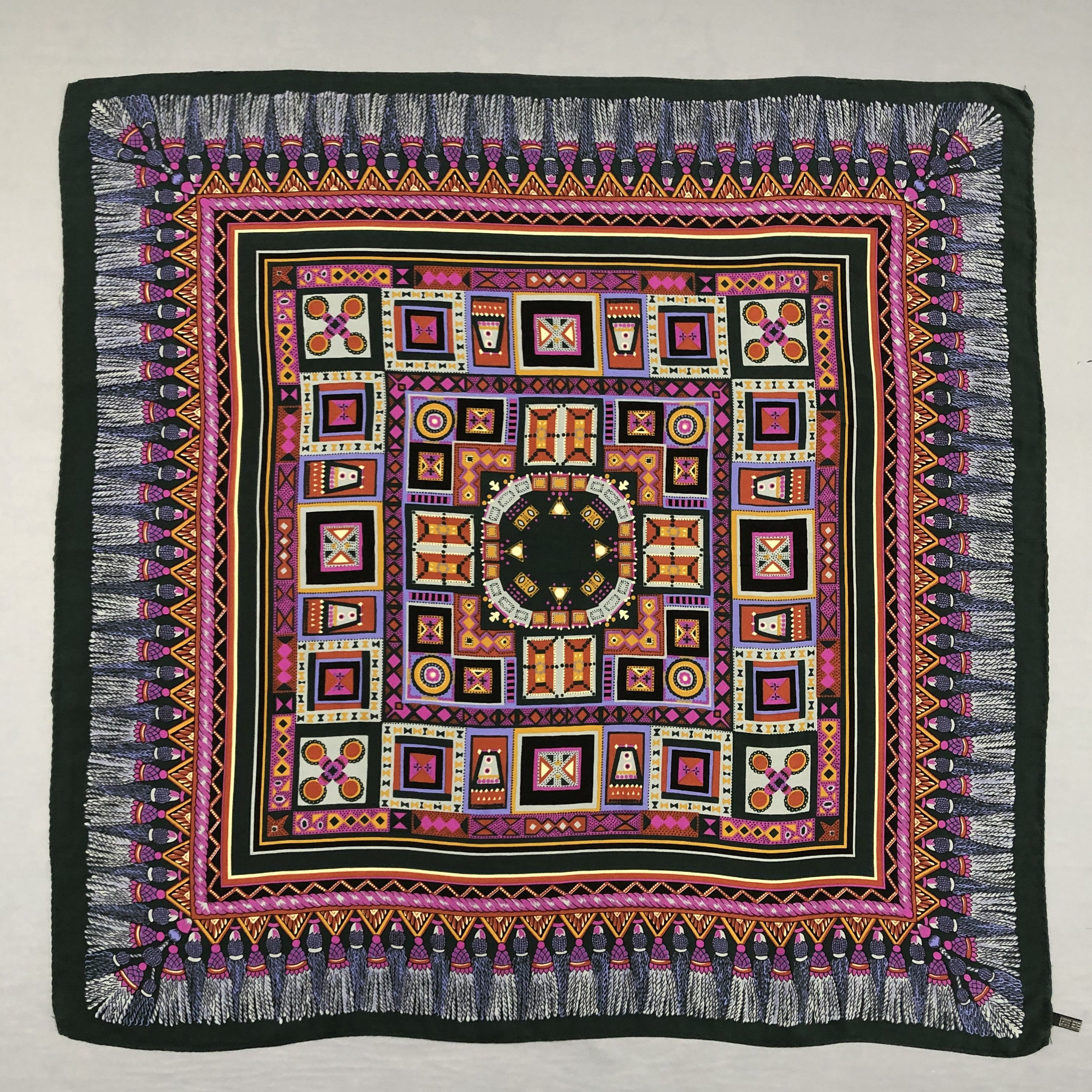 Vintage Vintage SILK Scarf Twill Stole Wraps Scarves Size ONE SIZE - 1 Thumbnail
