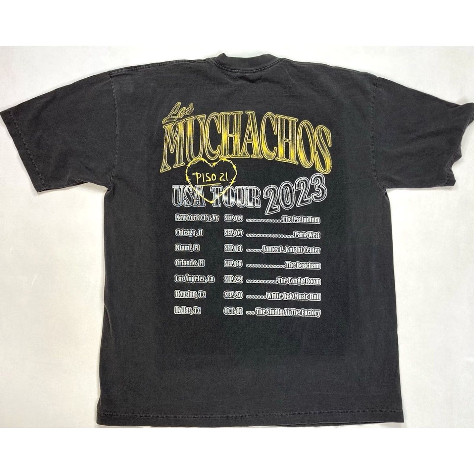 American Apparel VINTAGE Los Muchachos USA Tour 2023 Graphic T-shirt Men XL Music Gray Cotton Crew Neck Short Sleeve Logo T-Shirt 100% AUTHENTIC Mens Size US XL / EU 56 / 4 - 3 Thumbnail