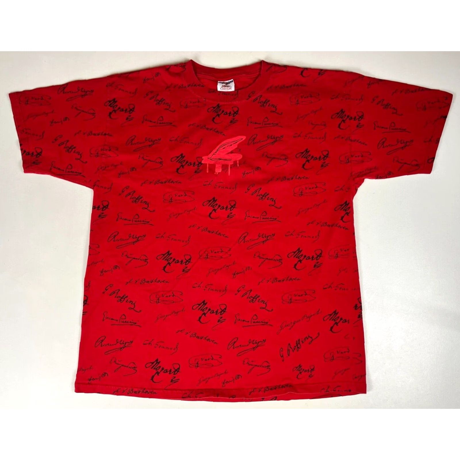 Jerzees VINTAGE Jerzees Famous Classical Music Composers T-Shirt Allover Print Sz L Size US L / EU 52-54 / 3 - 2 Thumbnail