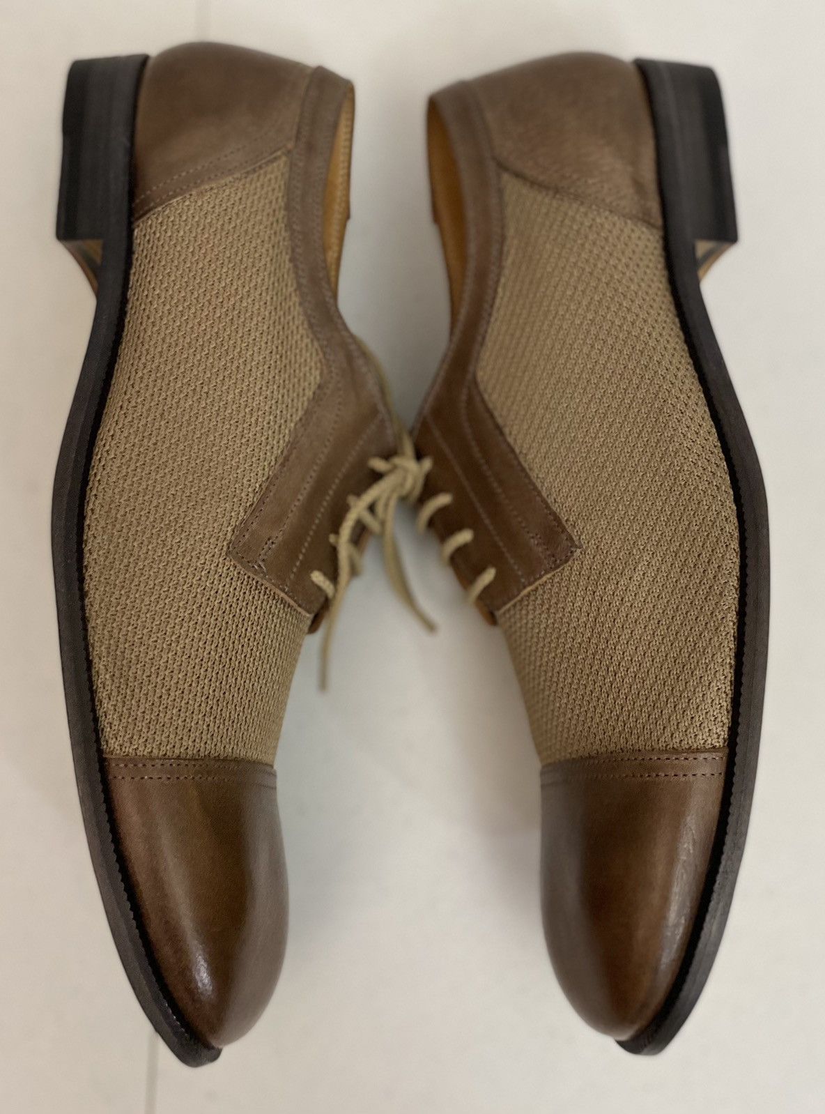 Maison Margiela Maison Margiela 22 🇮🇹 Brown Captoe Hybrid Mesh Derby 11 New Size US 11 / EU 44 - 4 Thumbnail