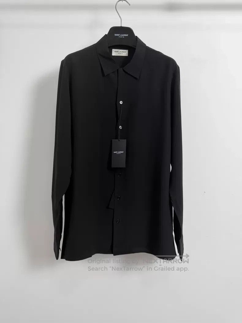 Saint Laurent Paris Saint Laurent Paris Size 39 Black Mulberry Silk Black Samu Size US S / EU 44-46 / 1 - 1 Thumbnail