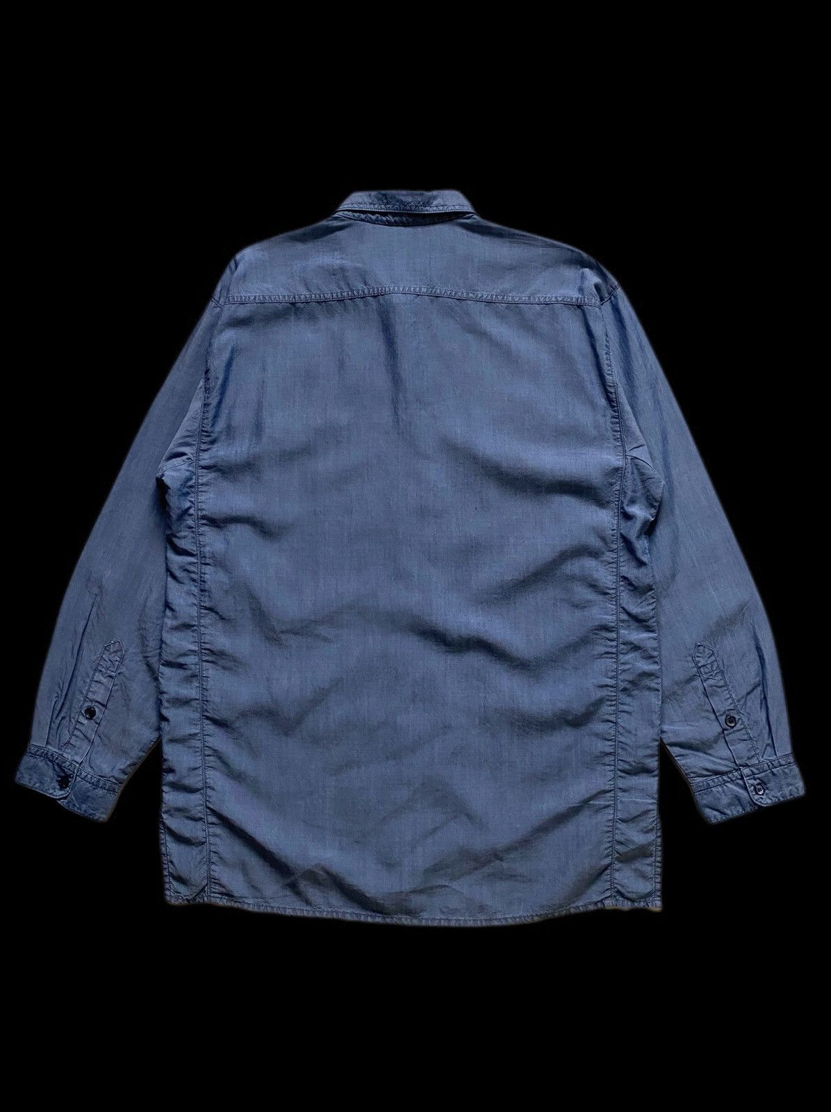 Marithe + Francois Girbaud Vintage 90s MARITHE FRANCOIS GIRBAUD Soft Denim Shirt Size US M / EU 48-50 / 2 - 7 Thumbnail