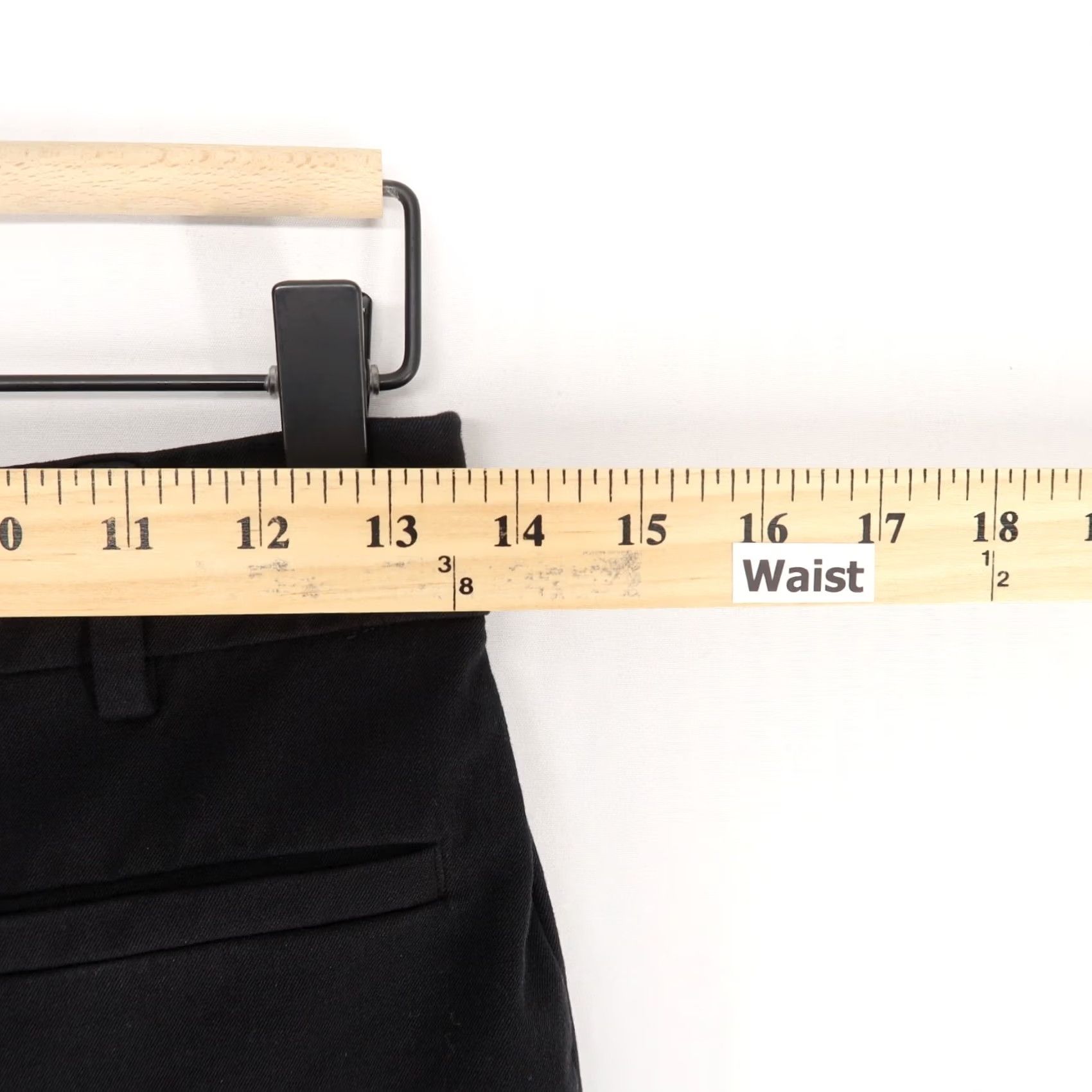 Vintage Maeve Pants Womens 2 Black The Essential Slim Kick Flare High Rise Stretch Size 26" / US 2 / IT 38 - 4 Thumbnail