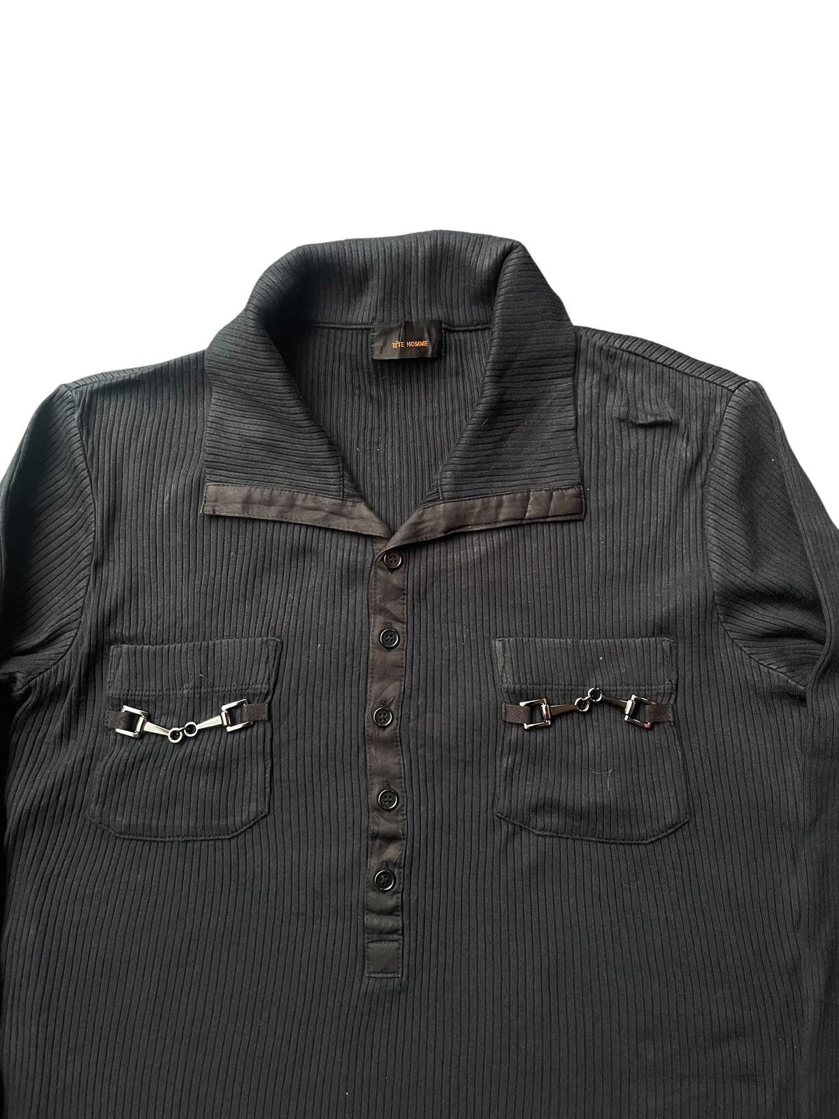 Tete Homme Tete Homme Long Sleave Polo Tshirt Size US S / EU 44-46 / 1 - 4 Thumbnail