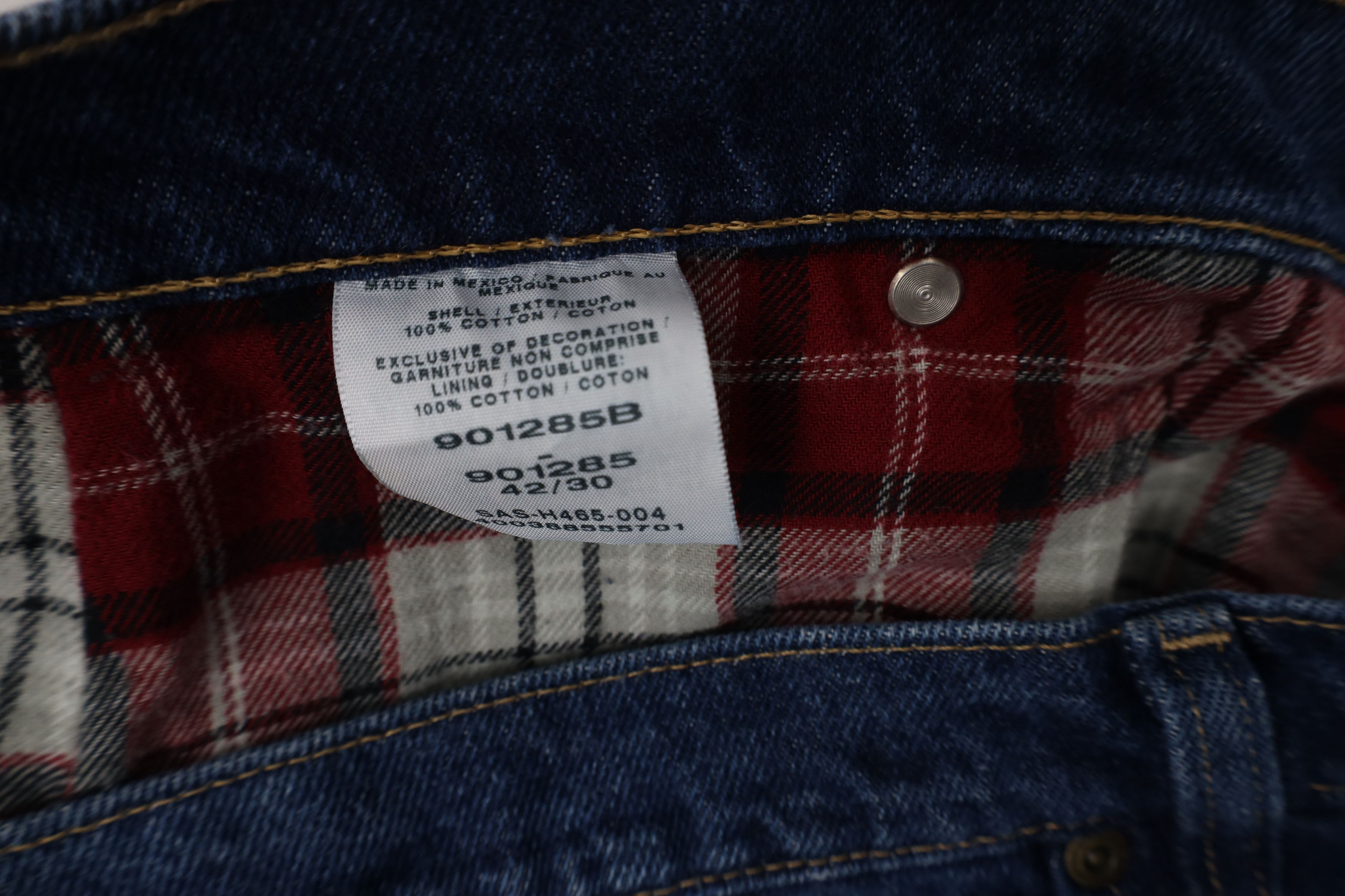 Cabelas Vintage Y2K Cabelas Heavyweight Flannel Lined Wide Leg Jeans Size US 42 / EU 58 - 9 Thumbnail